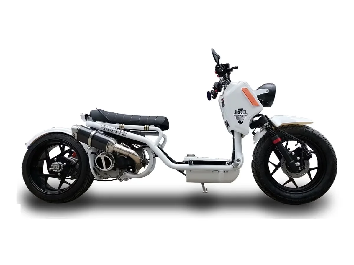 Scooter Stylish with Headlights, Assembly Instruction Not Included - Metallic White Model 3A13D3