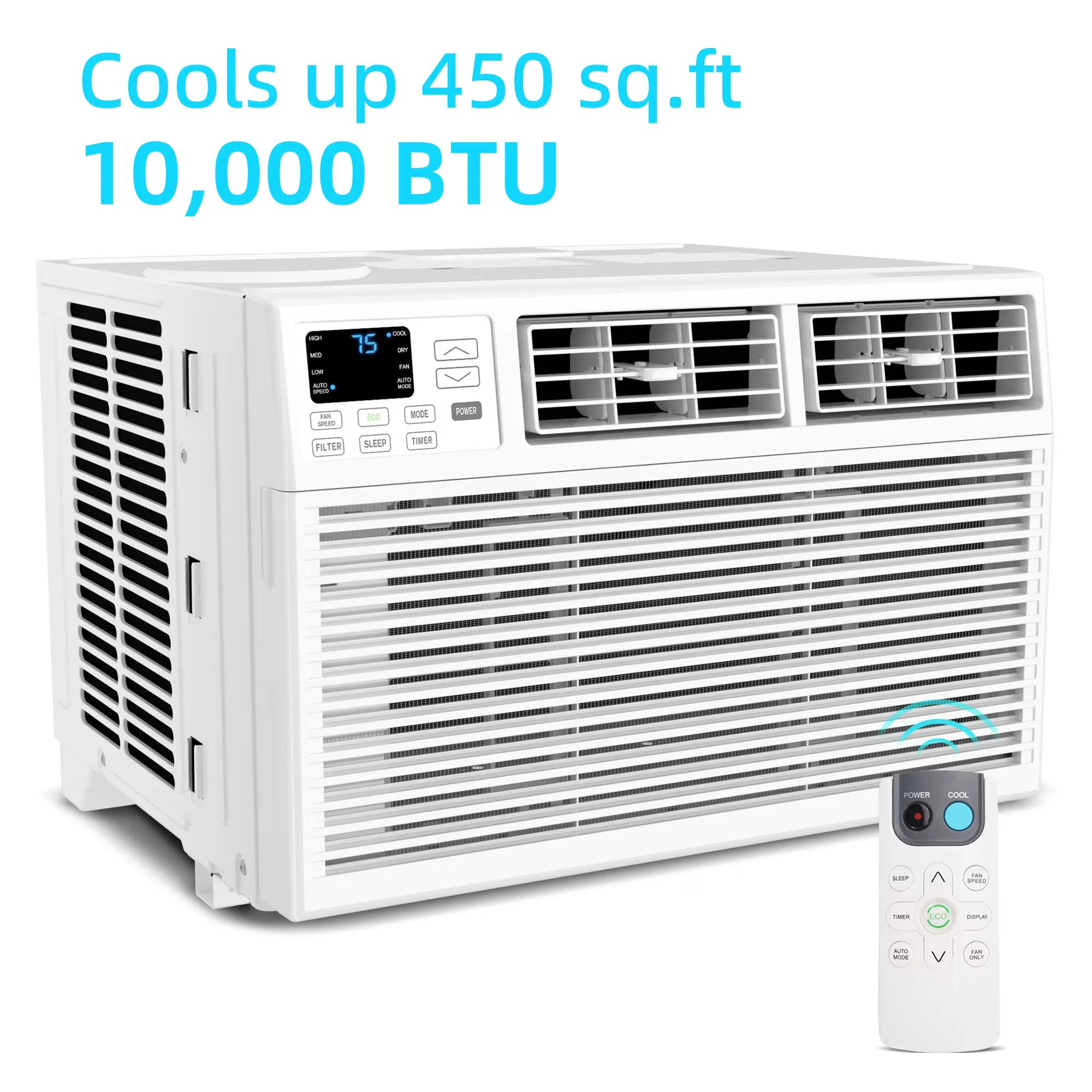 Air Conditioner Versatile with 10000 BTU, Remote Controlled, Sleep Mode - Model B298AC