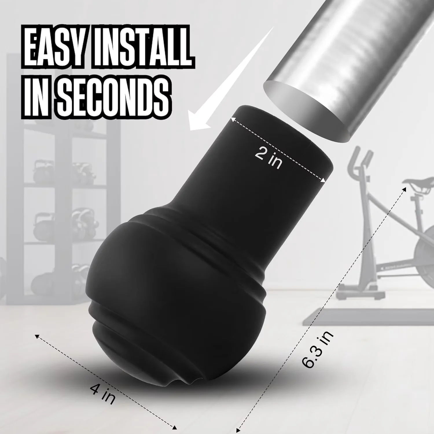 Innovative Home Gym Accessory with Heavy Duty, Landmine Attachment - Silicone Orange Model FA7B21