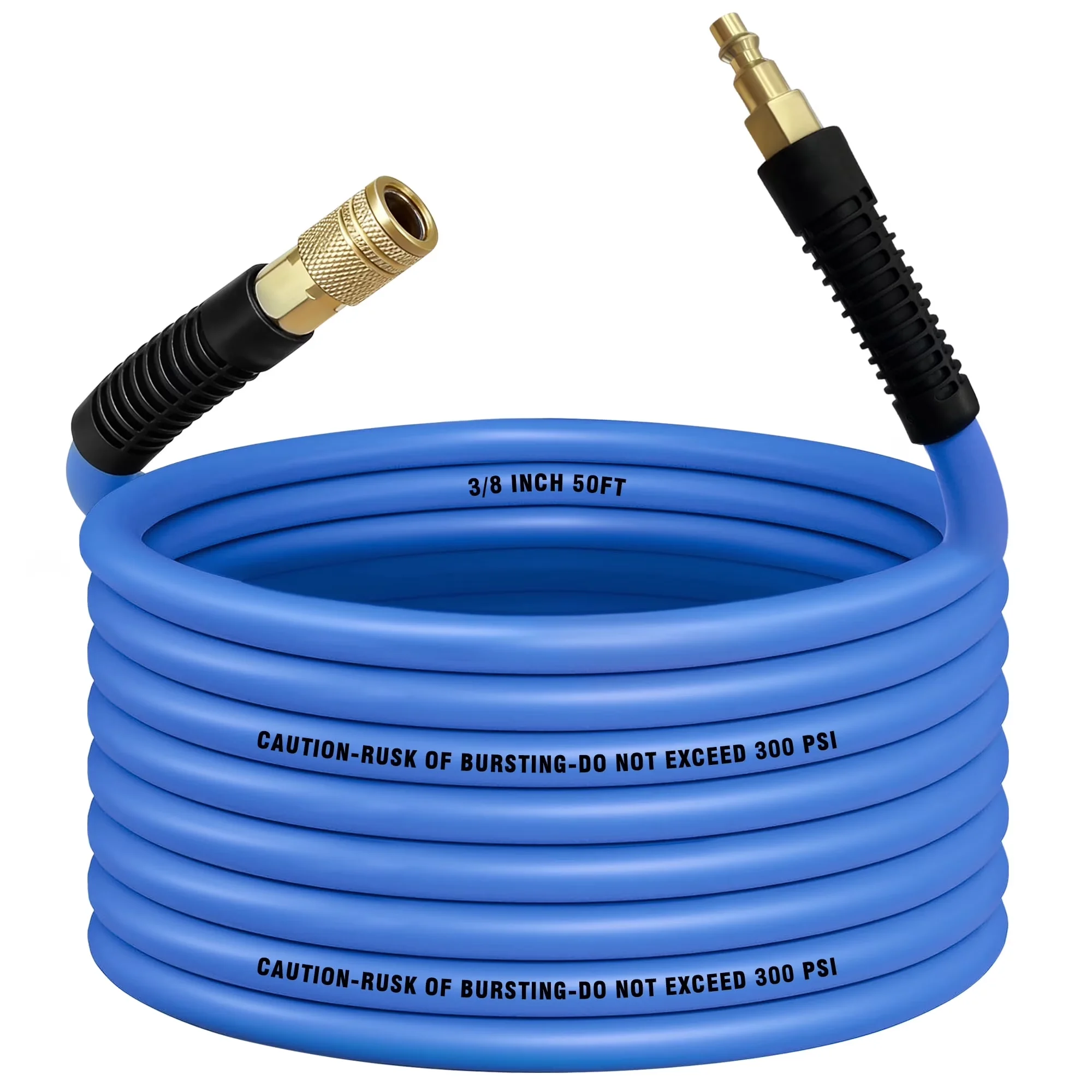 Quality Air Tools Compressor with Lightweight, Bend Restrictors - Rubber, Pvc Blue Model 44250E
