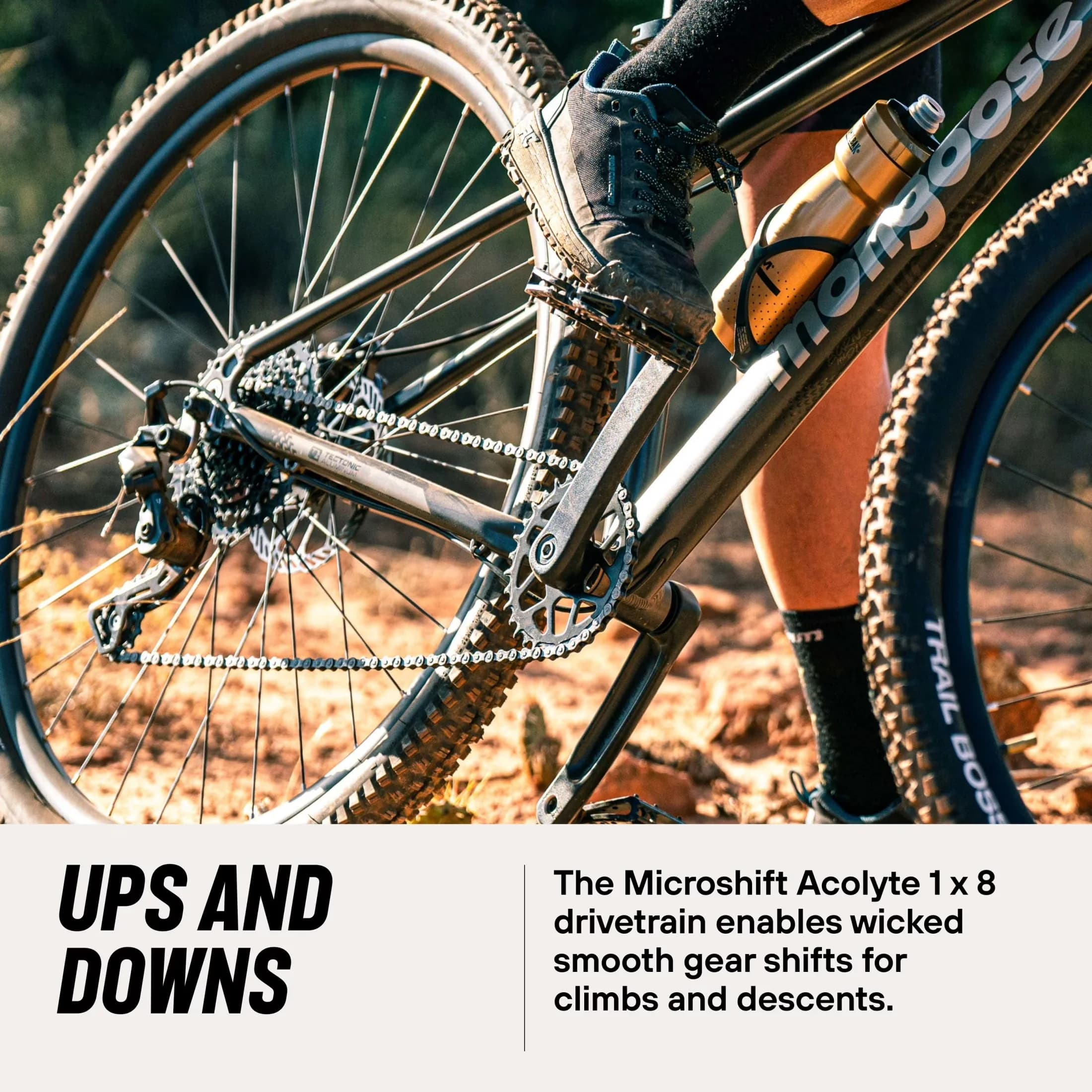 Versatile Mountain Bike with Adjustable Seat Height, Gray, Switchback Expert - Gray Model BA4167