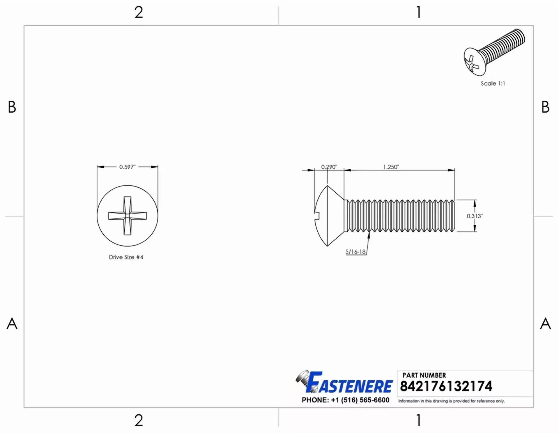 Modern Fastener - 16-18 for Home and Office Model 659A75