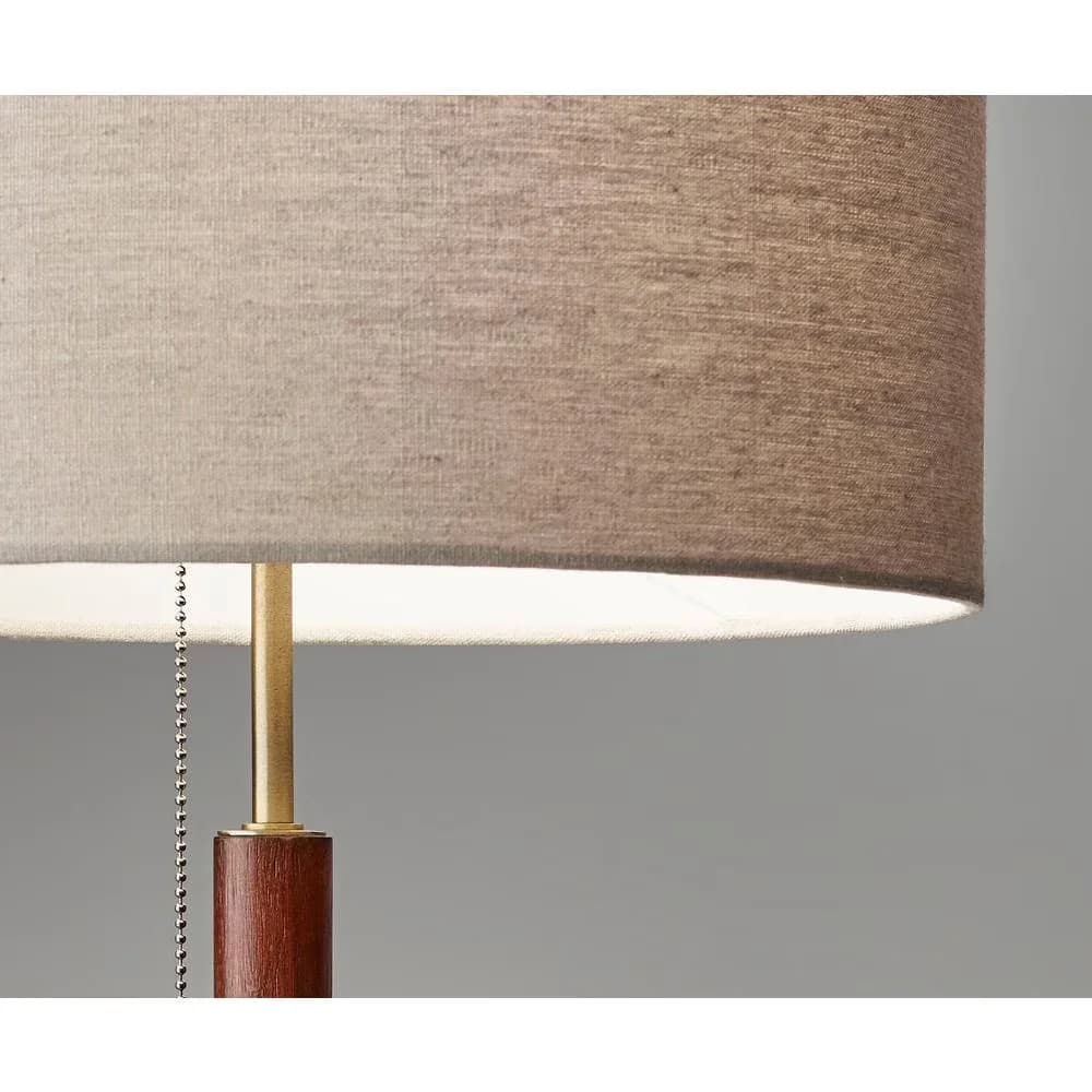 Professional Table Lamp with Incandescent, Smart Compatible - Wood And Metal Multicolor Model 1A6BD6