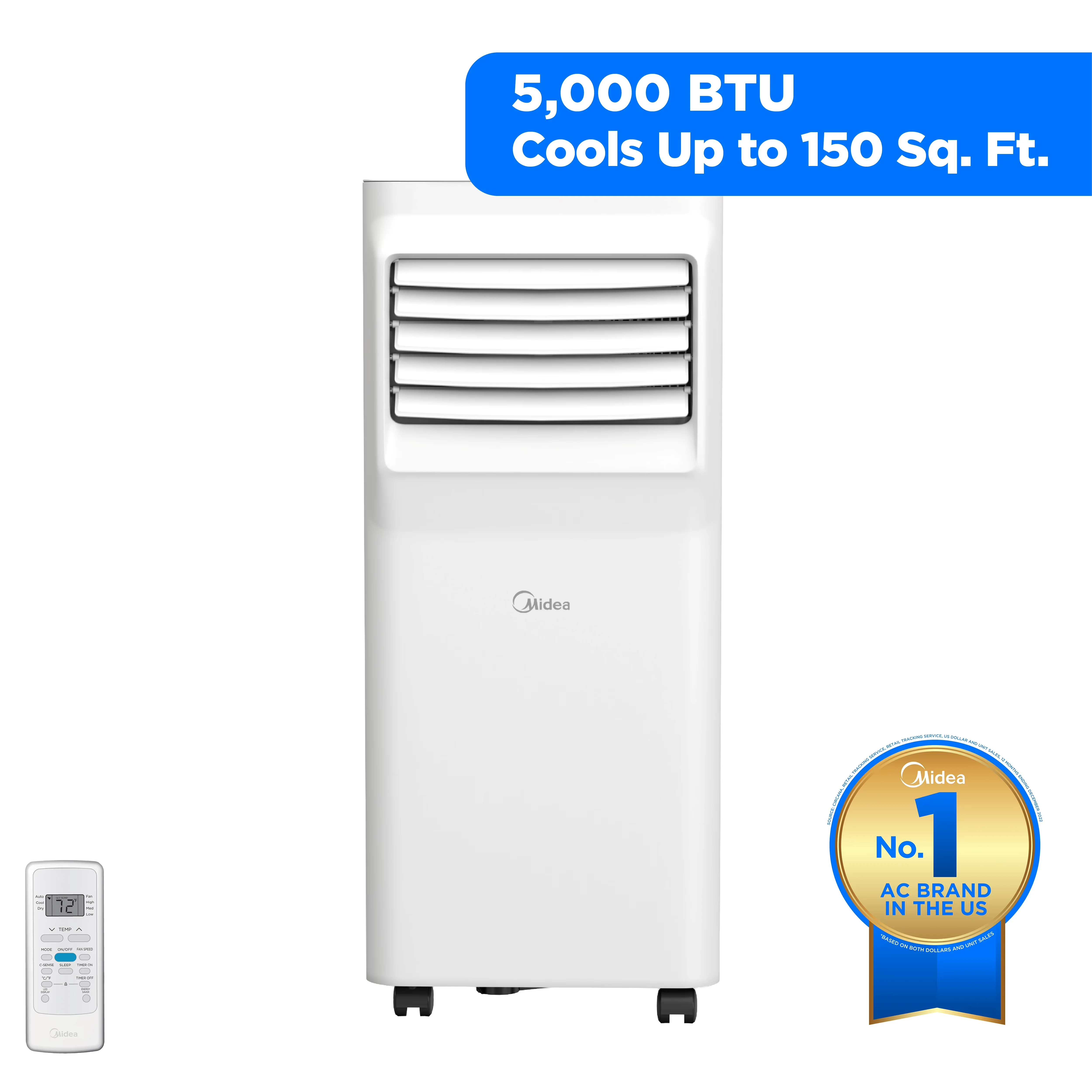 Efficient Air Conditioner with 5000 BTU, Variable Speed, Short Cycle Protection - Model 50844D