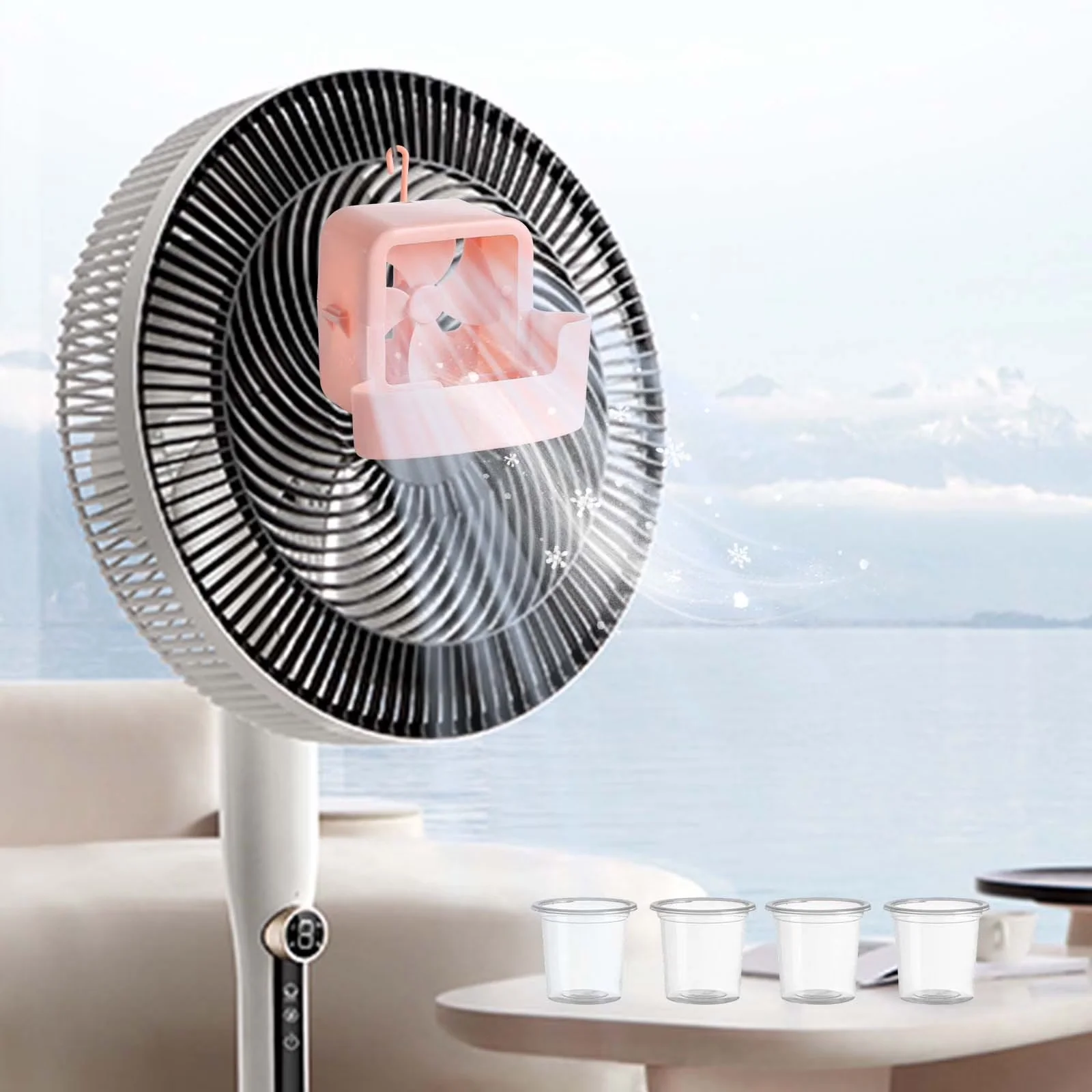 Essential Fans In Cooling with Oscillating, Adjustable Height, Summer Gift - Plastic Model 62C7E2