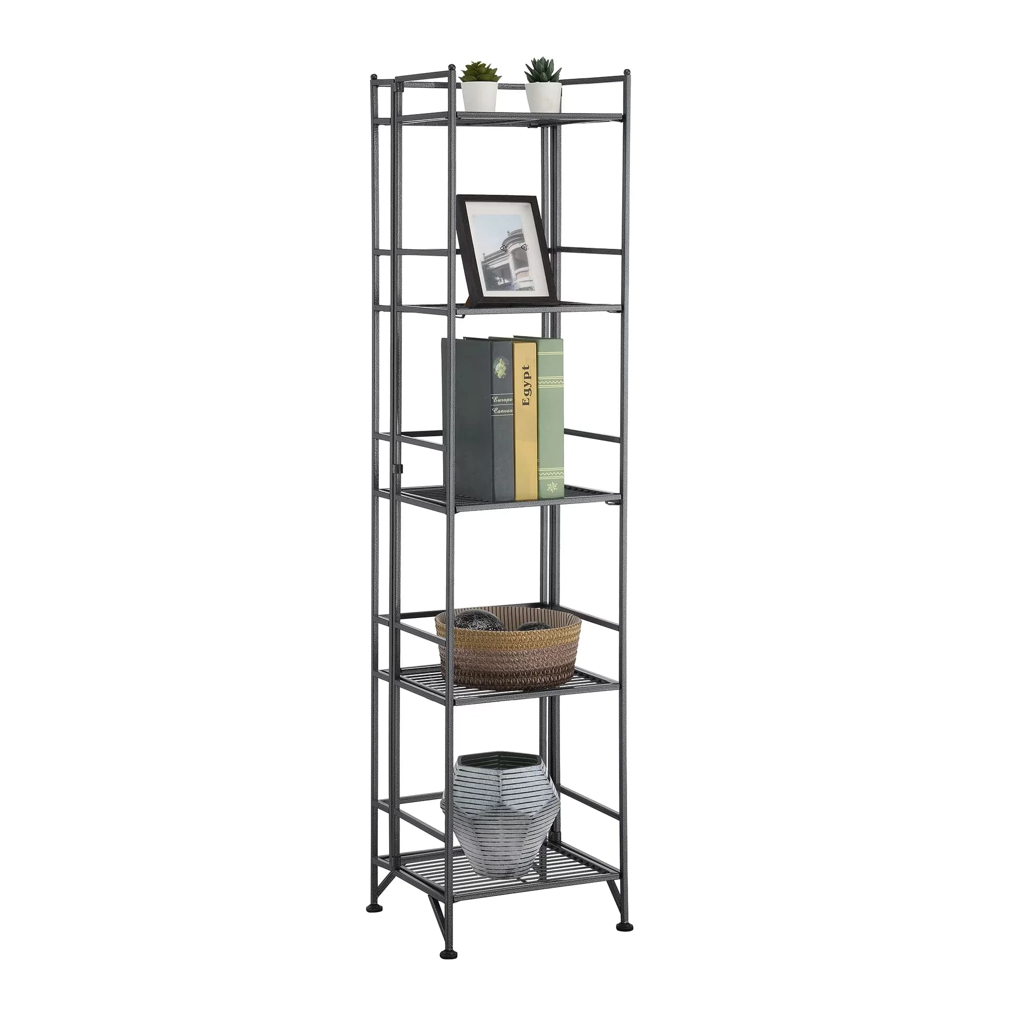Durable Garage Storage Supply with Transitional, Modern, Adjustable - Gray Powder Coated Metal Model 3F00D1