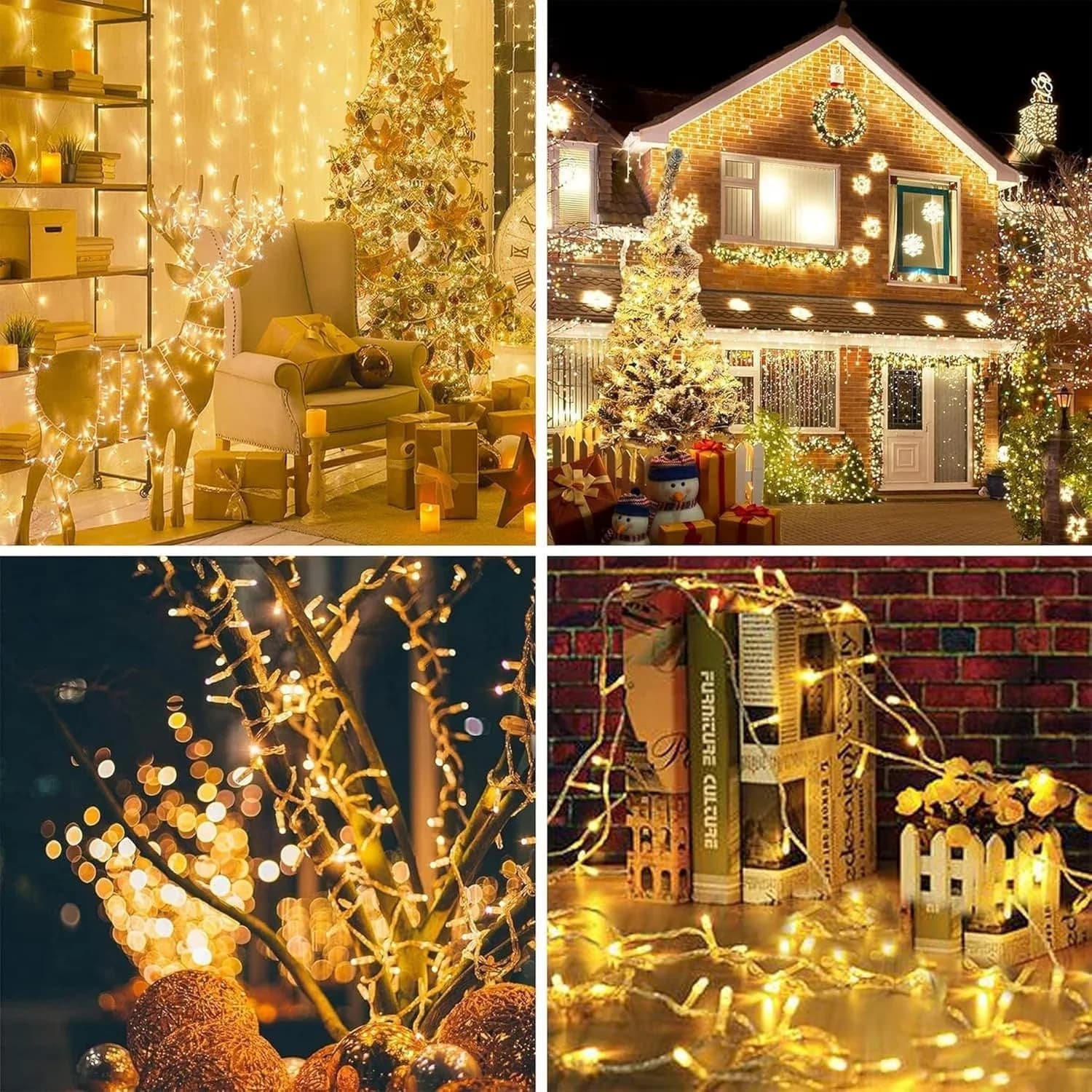 Novelty Light Modern with LED, Contemporary, Fairy Lights Waterproof - Yellow for Party Model 91C4D8