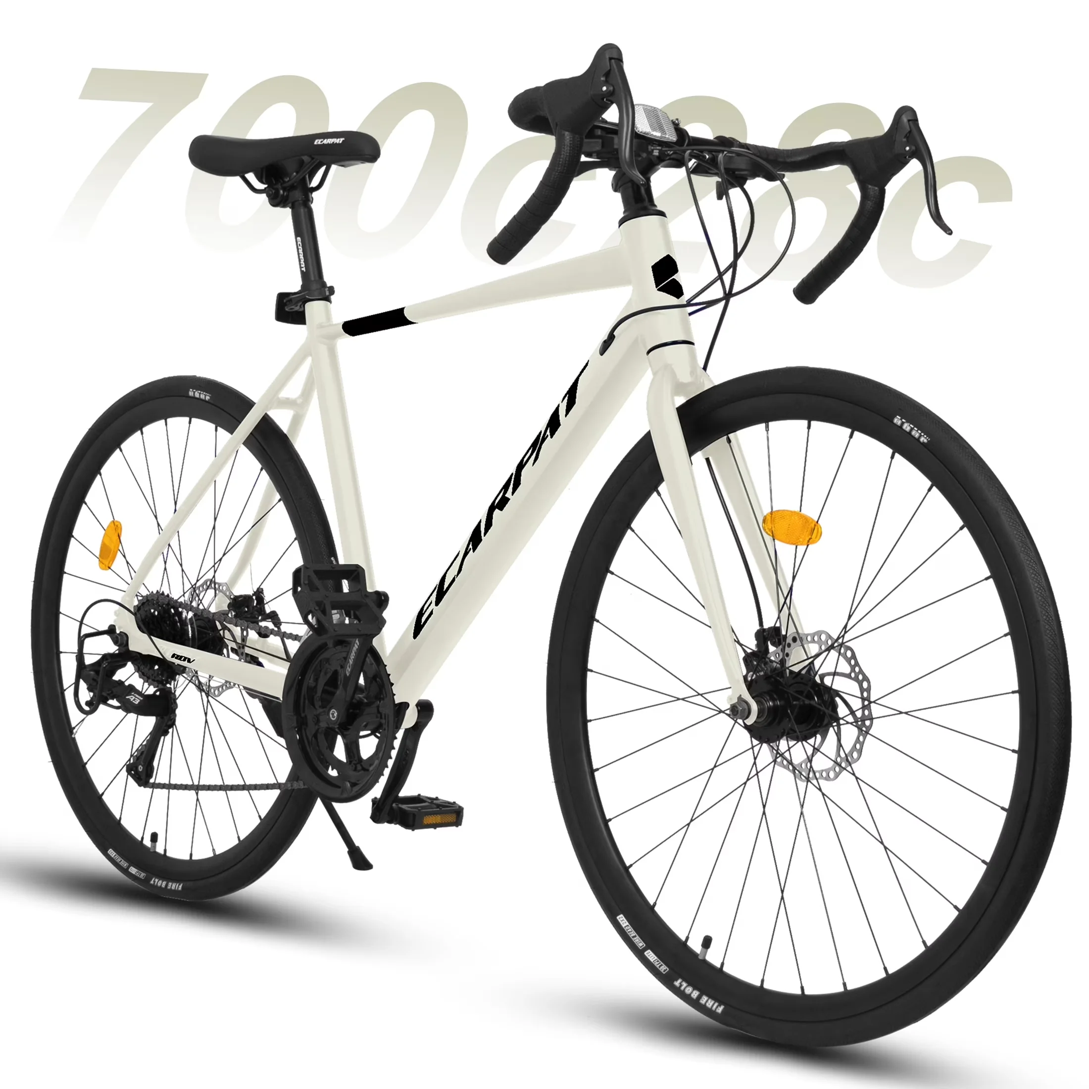 Mountain Bike Essential with Adjustable Speed, Lightweight Aluminum Frame - Off-White Model B3FFB5
