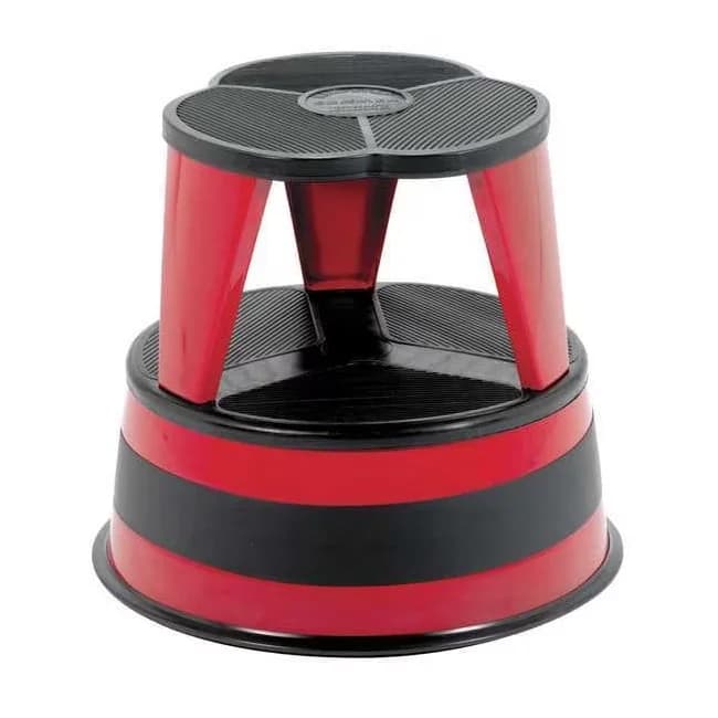 Innovative Ladders And Step Stool with Anti-Slip, Series Kik Step (R) - Red Model B91774