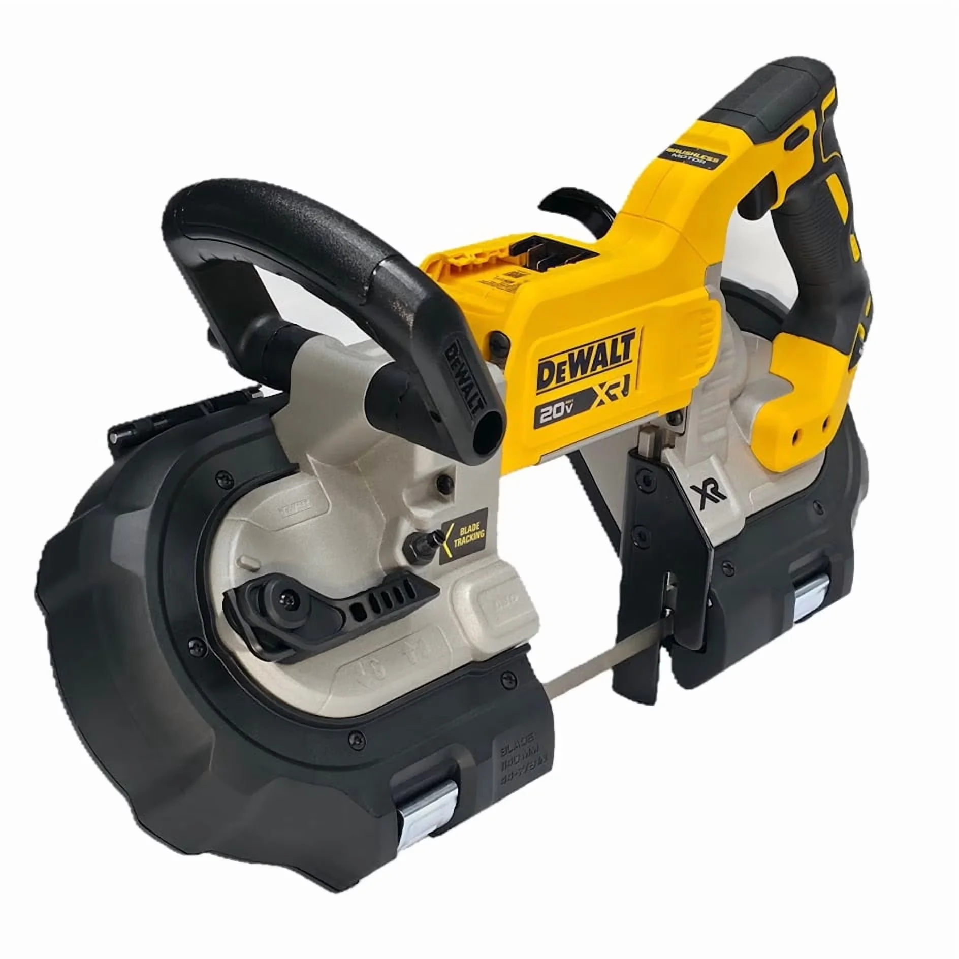 Compact Power Saw with Battery, LED, 5 in Cutting Capacity - Yellow 20V Model 05D8CE
