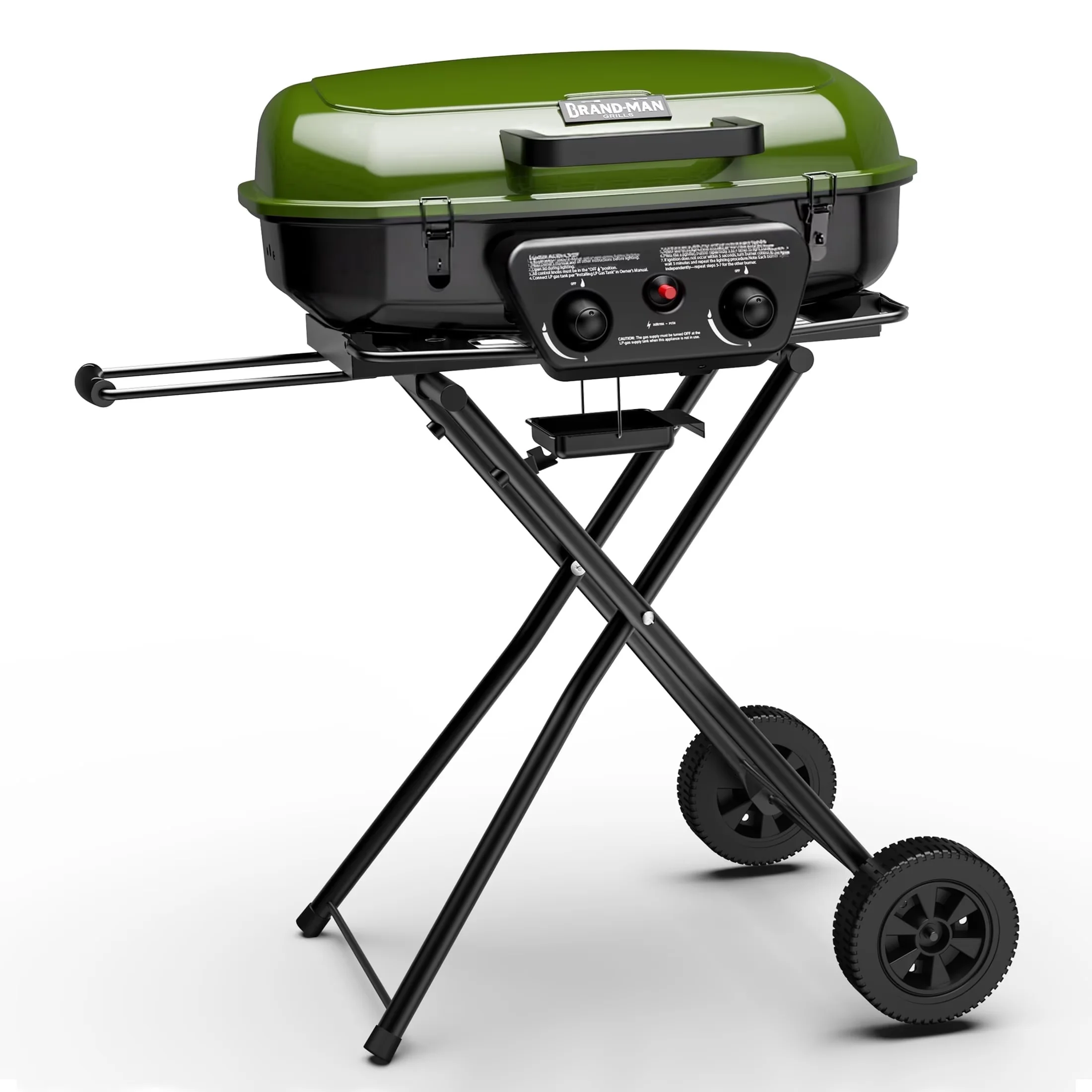 Durable Gas Grill with Rust Resistant, Portable, Enameled Foldable BBQ - Steel for Outdoor Model 60B429