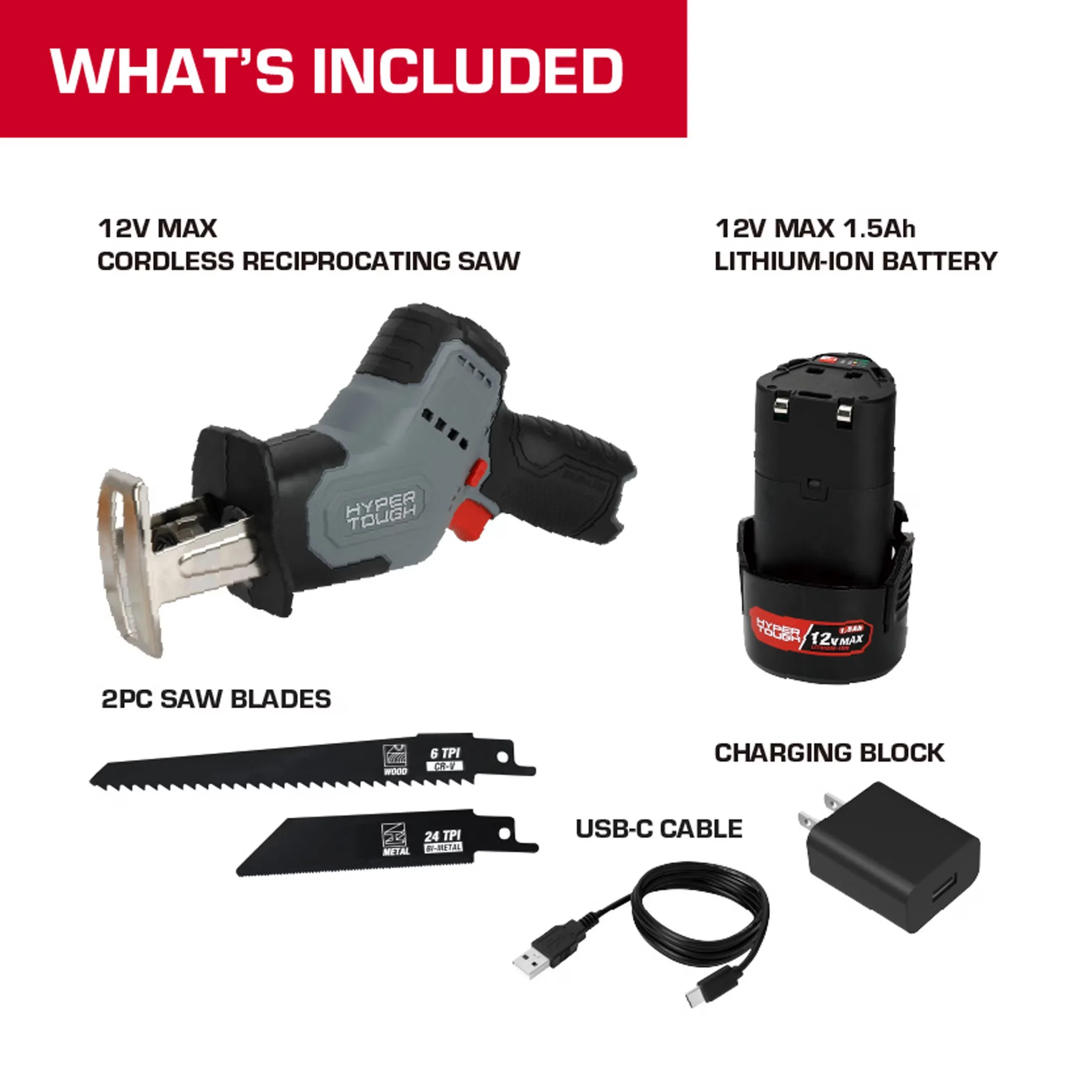 Durable Power Tool with Battery, 12V, Lightweight - Compact and Portable Model A56BCF