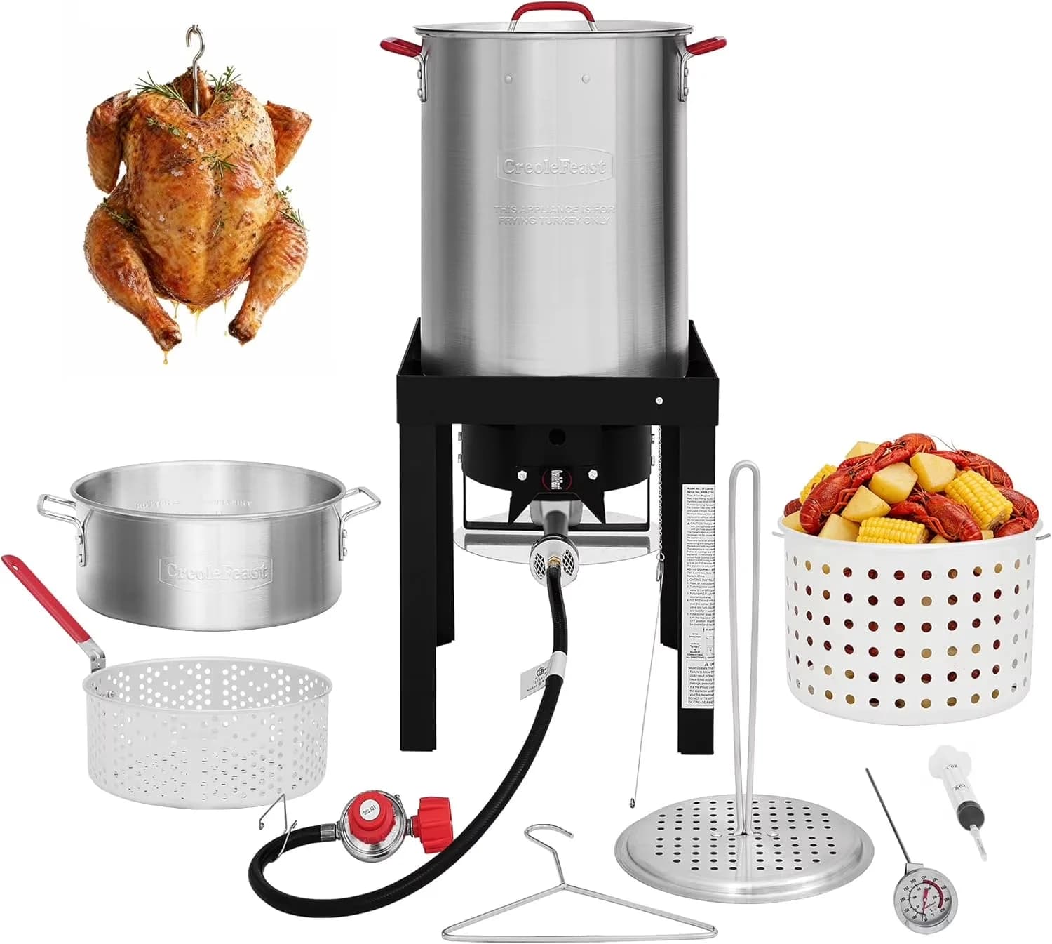 Outdoor Fryer Compact with 50000 BTU, 50000 BTU Burner Bestseling - Propane Model E85ADF