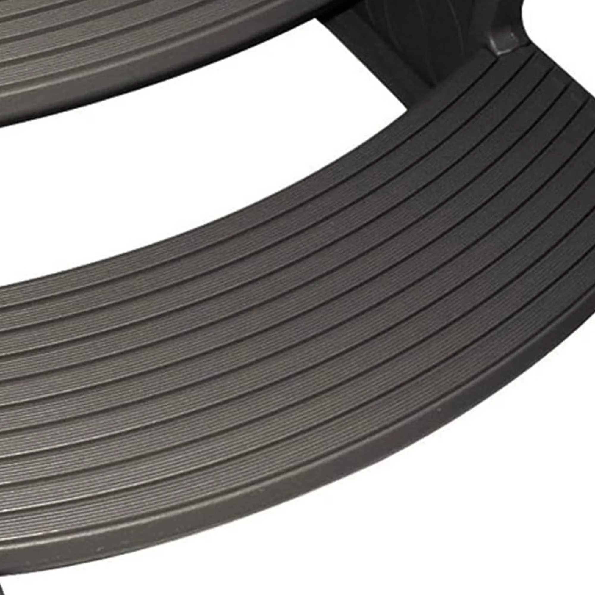 Sleek Hot Tub with Handi-Step Stairs - Plastic Black - Heavy Duty Model 84004A