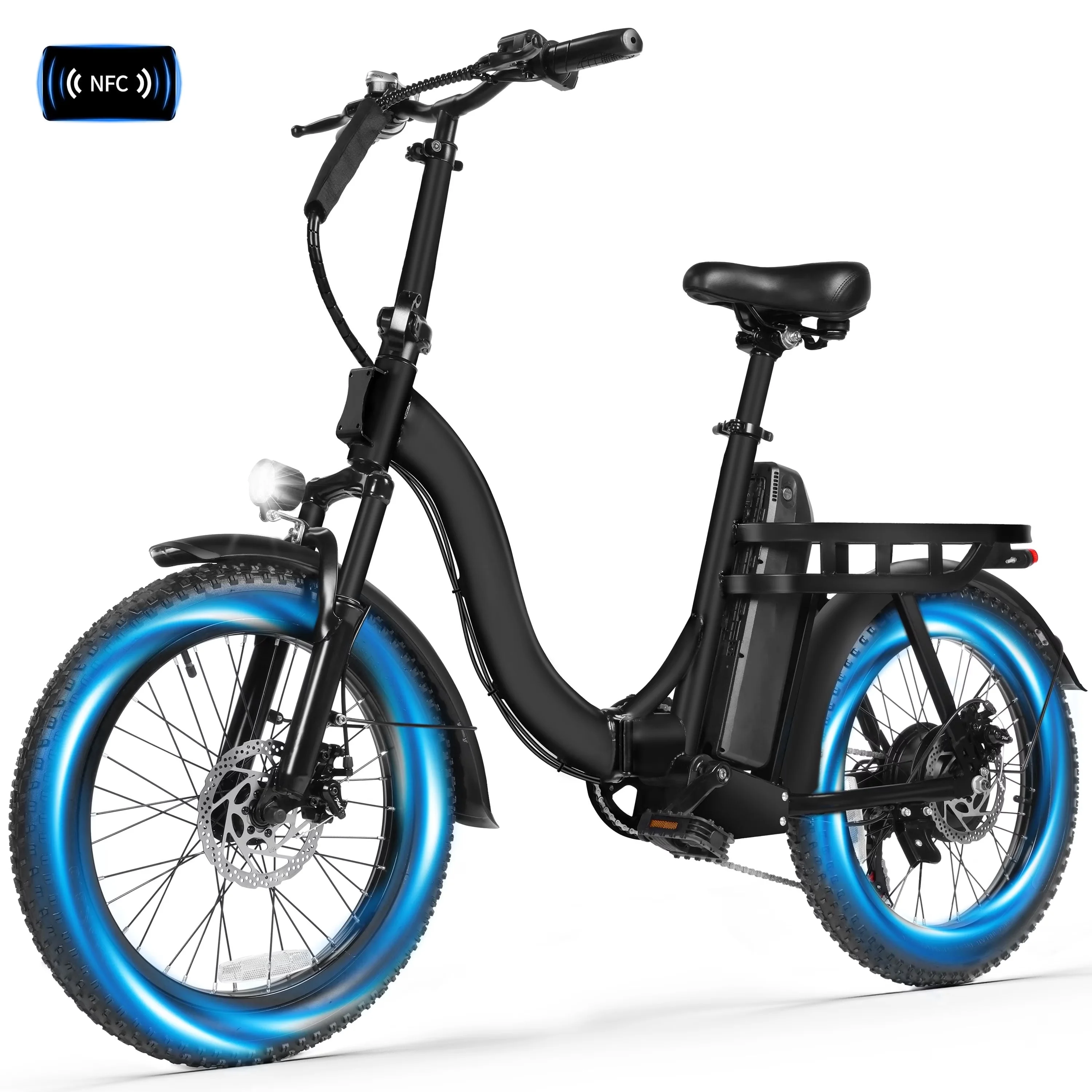 Efficient Electric Bike with Battery, 1200W, 48V - Black - Modern Design Model 1E9963