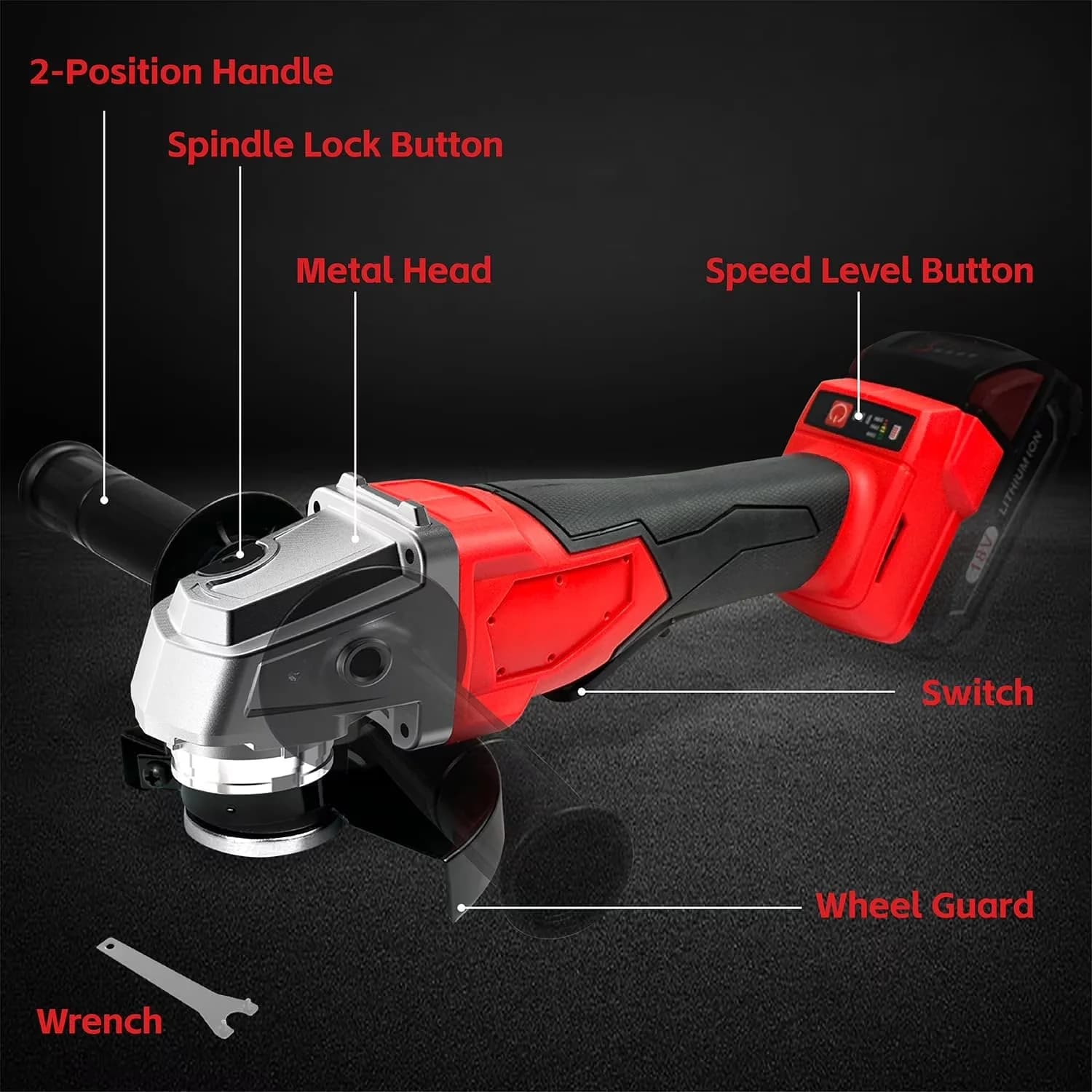 Stylish Woodworking with Battery, 18V, Efficient Battery Compatibility: - Red Model BDF91C