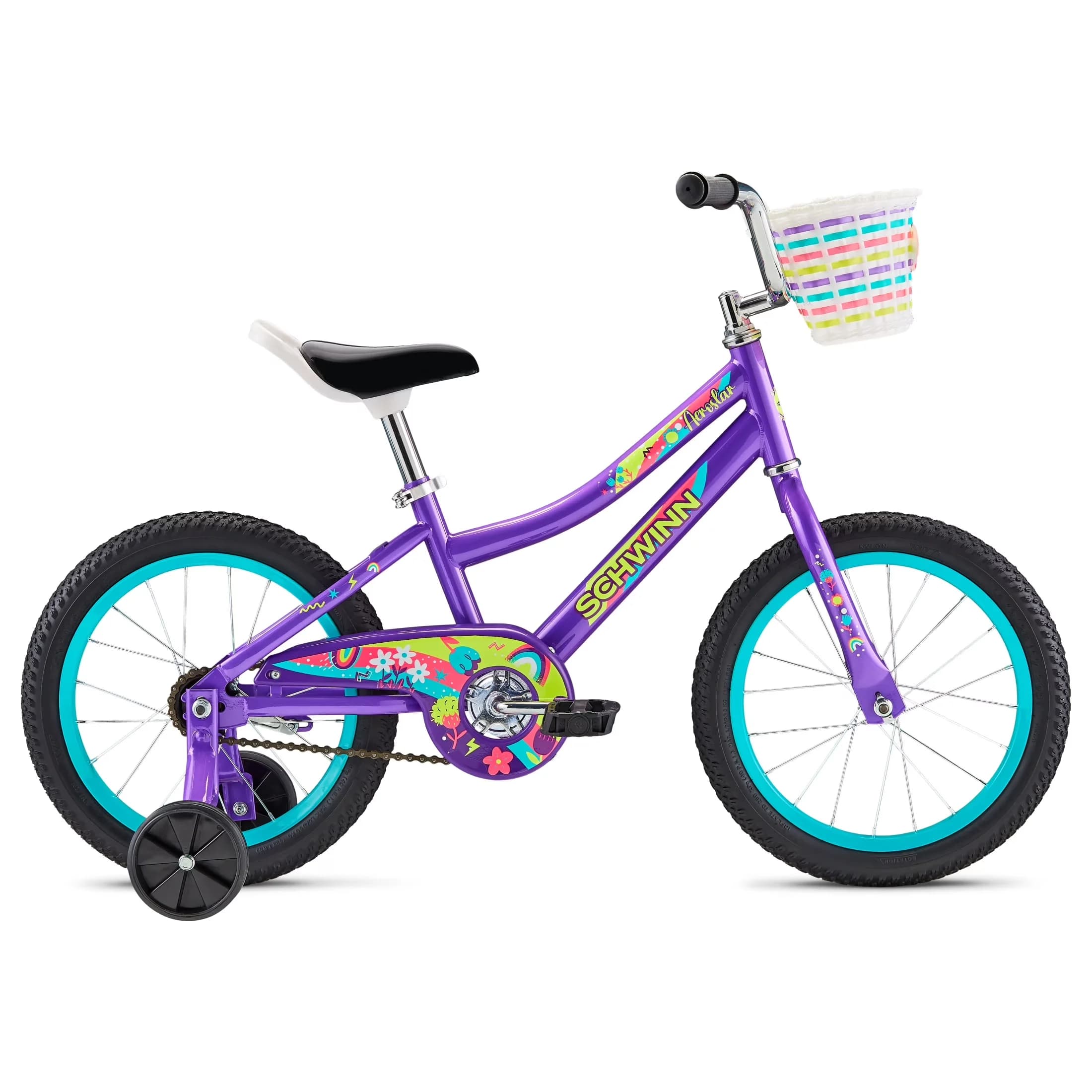 Kids Bike Essential with Adjustable Seat Height, Aerostar 16-in. Children's, Ages 3-7 Years - Purple Model 2F951A