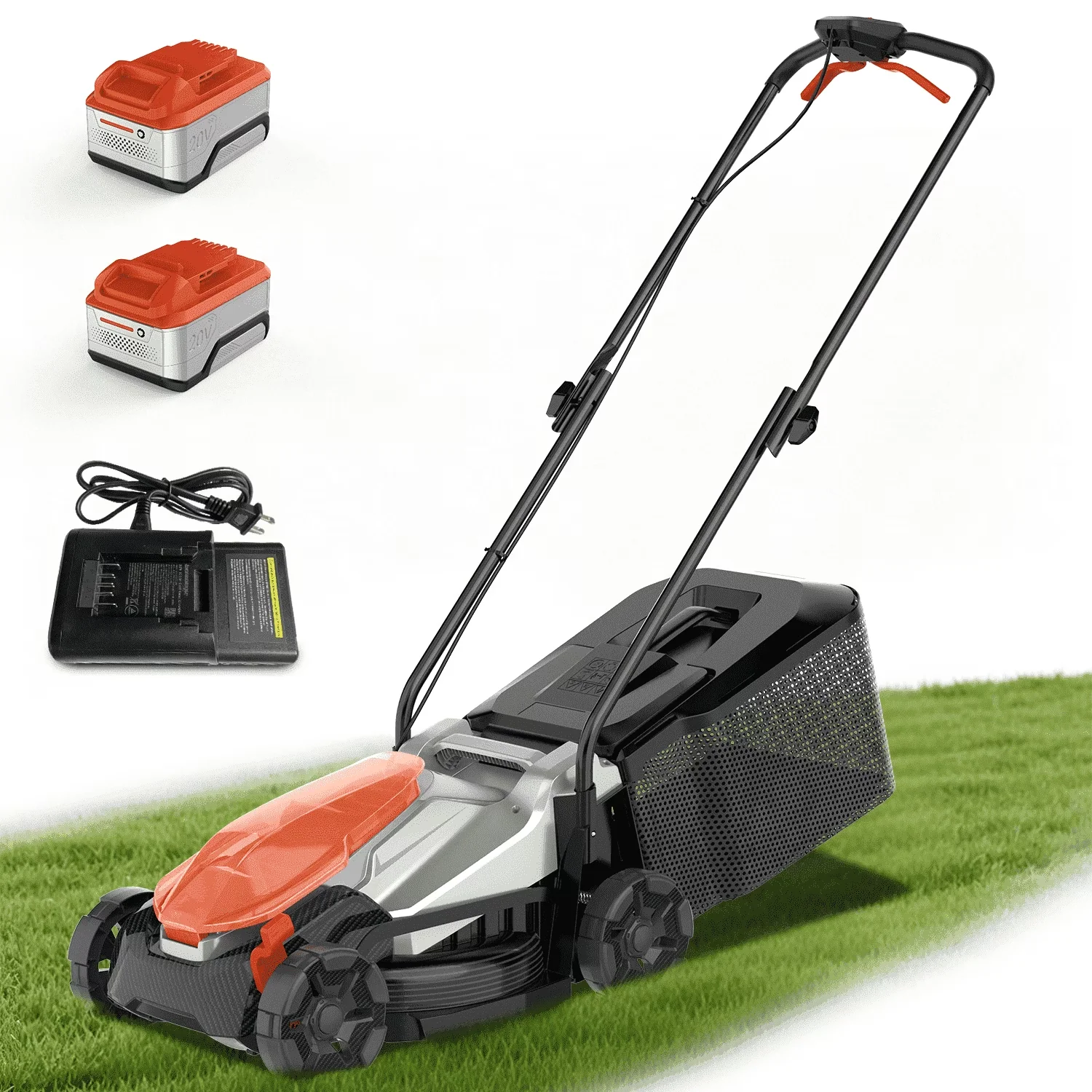 Quality Push Mower with Adjustable Cutting Height, Walk-Behind Mowers - Black Model BD2F73