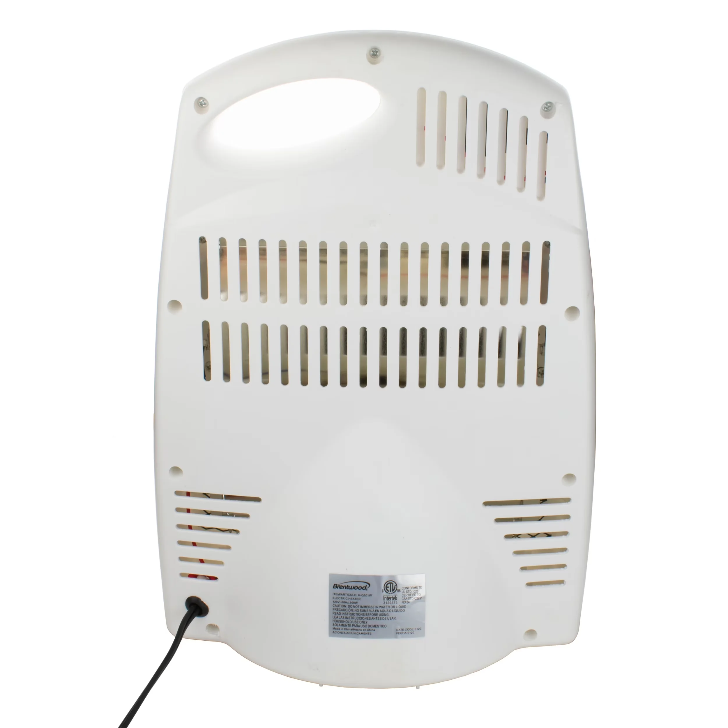 Premium Portable And Electric Space Heater with 801W, Temperature Controlled - White Model EB698F