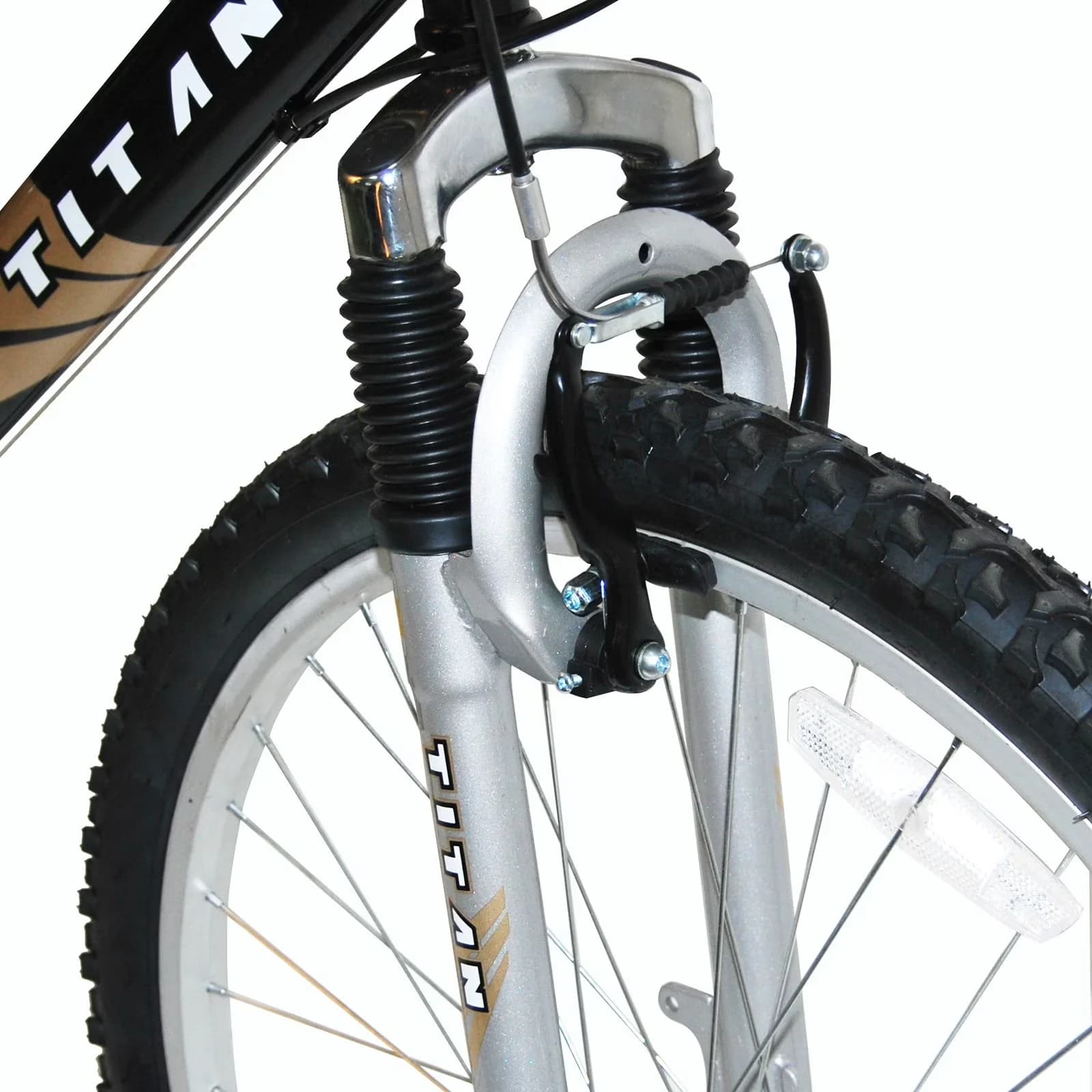 Stylish Mountain Bike with Gearing: 21-speed gear system, Frame: 18" frame with a sporty design, Handlebars: PU - Black Model E90F54