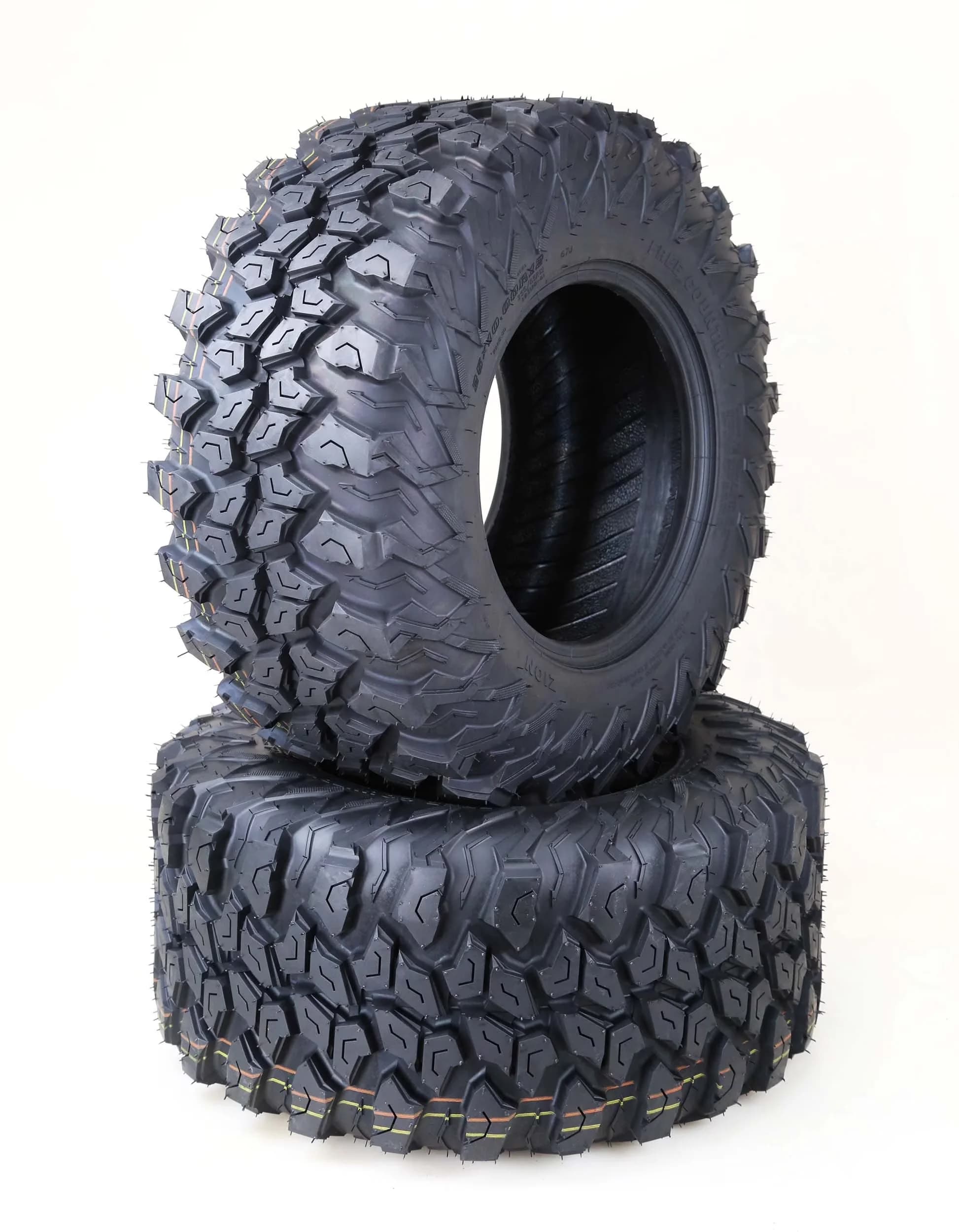Professional Atv Tire with Puncture Resistant, Set 2, Tire Size: 25x10R12 - Model 2724F3