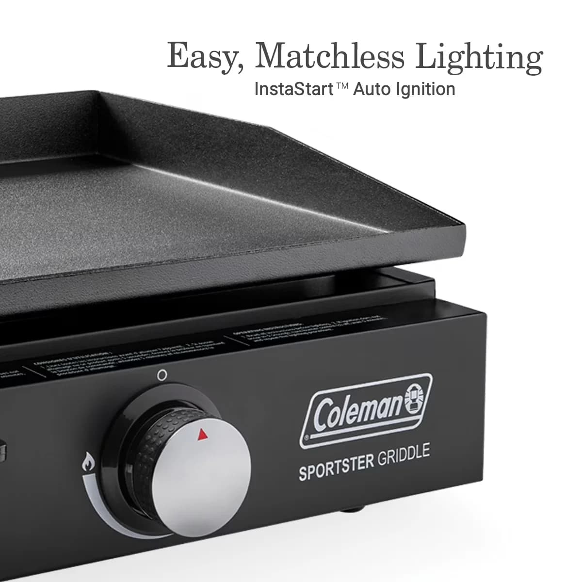 Modern Gas Grill with Portable, Black, Sportster Tabletop 17-inch Griddle - Steel Model E8B051