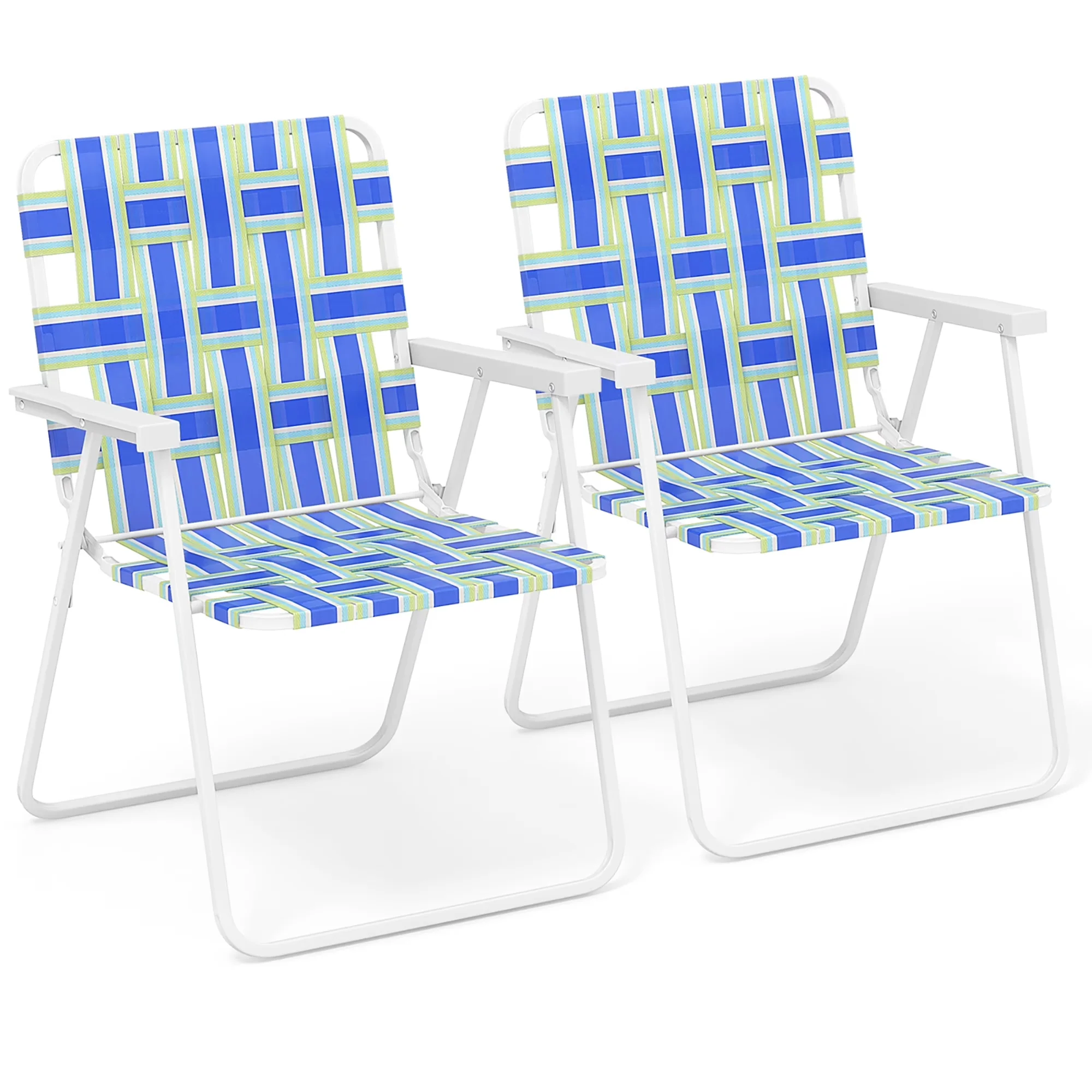 Beach Chair Stylish - Blue 2pcs - Built to Last Model 2AC3C9