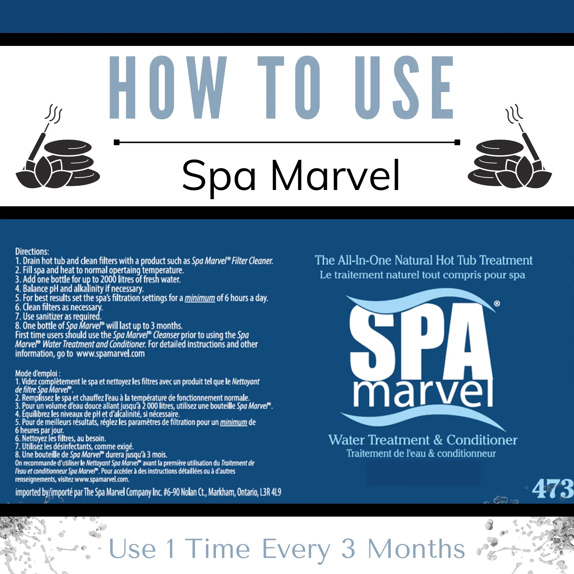 Hot Tub Versatile with No More Scum Lines, Gentle to skin, hair, and bathing suits - 16 oz Model B3501D