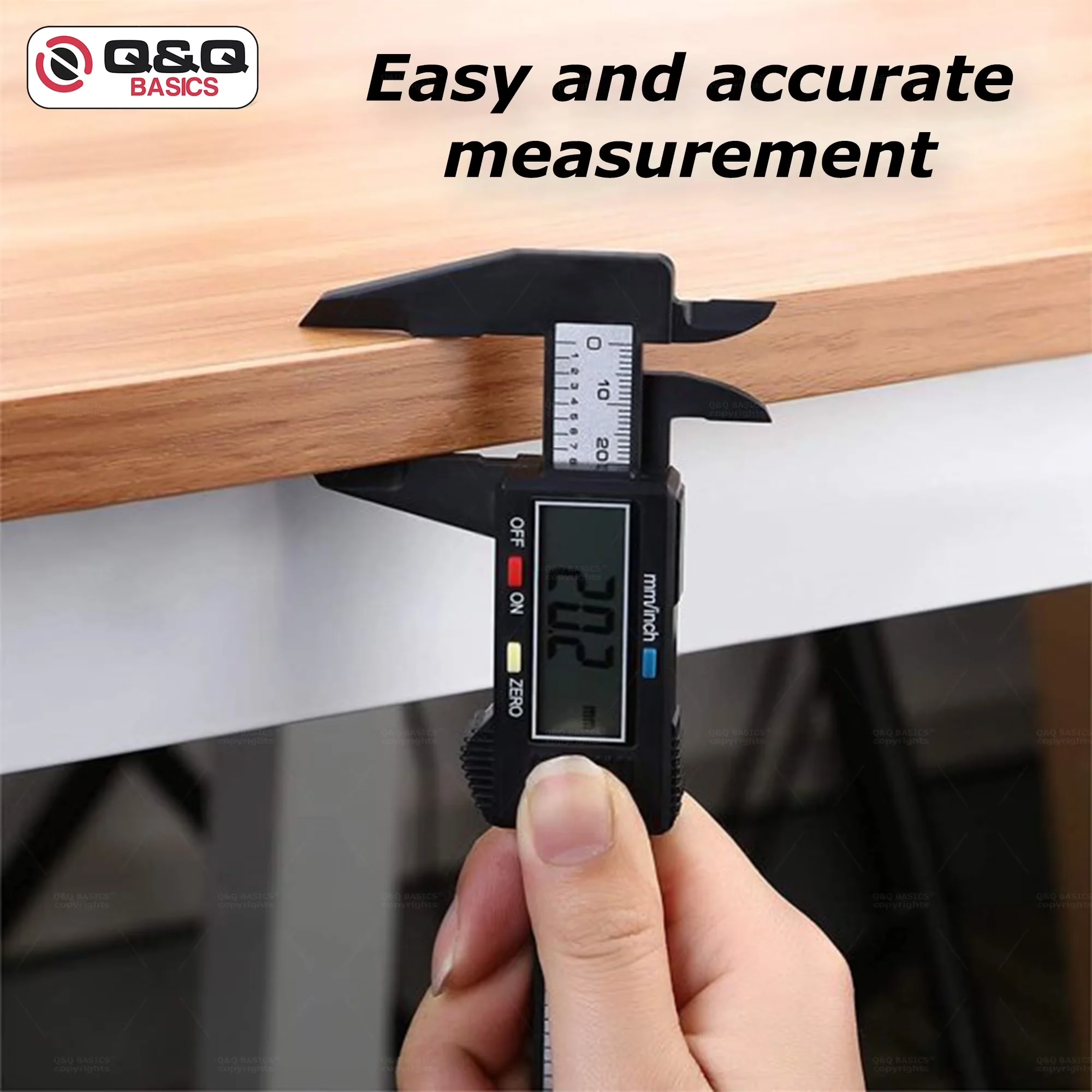 Measuring Layout Quality with Easy To Read, Durable, Lightweight - Plastic Carbon Fiber 6" Model 918B34