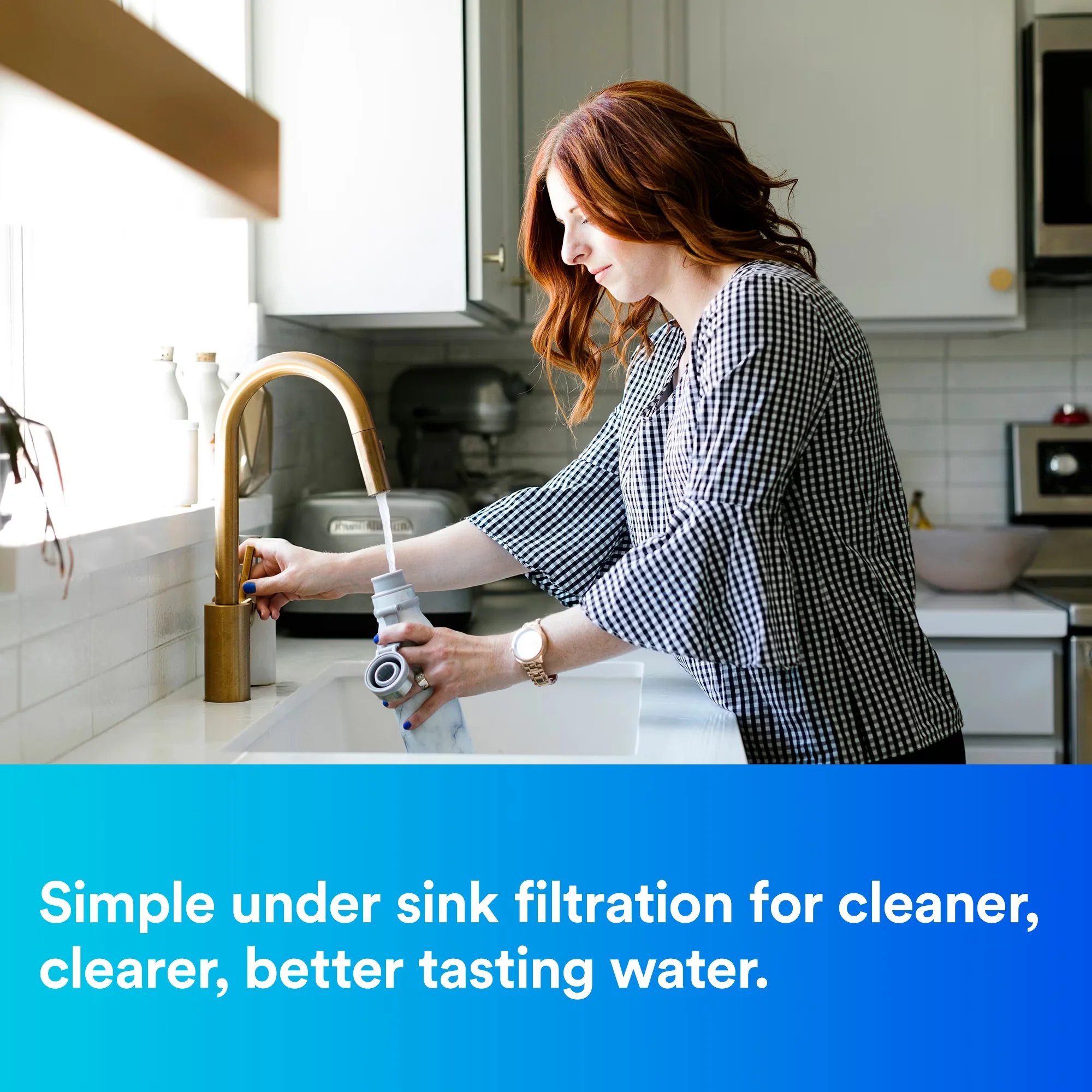 Professional Water Filtration with Twist And Lock Design, 3US-PS01, Advanced Under Sink Quick Change System - Model B8C94D