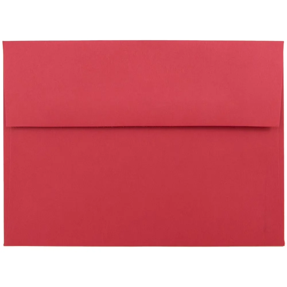Modern Moving with 25/Pack, Size: A7 (5.25 x 7.25 inches), Quantity: 25 envelopes per pack - Red Model 14521B