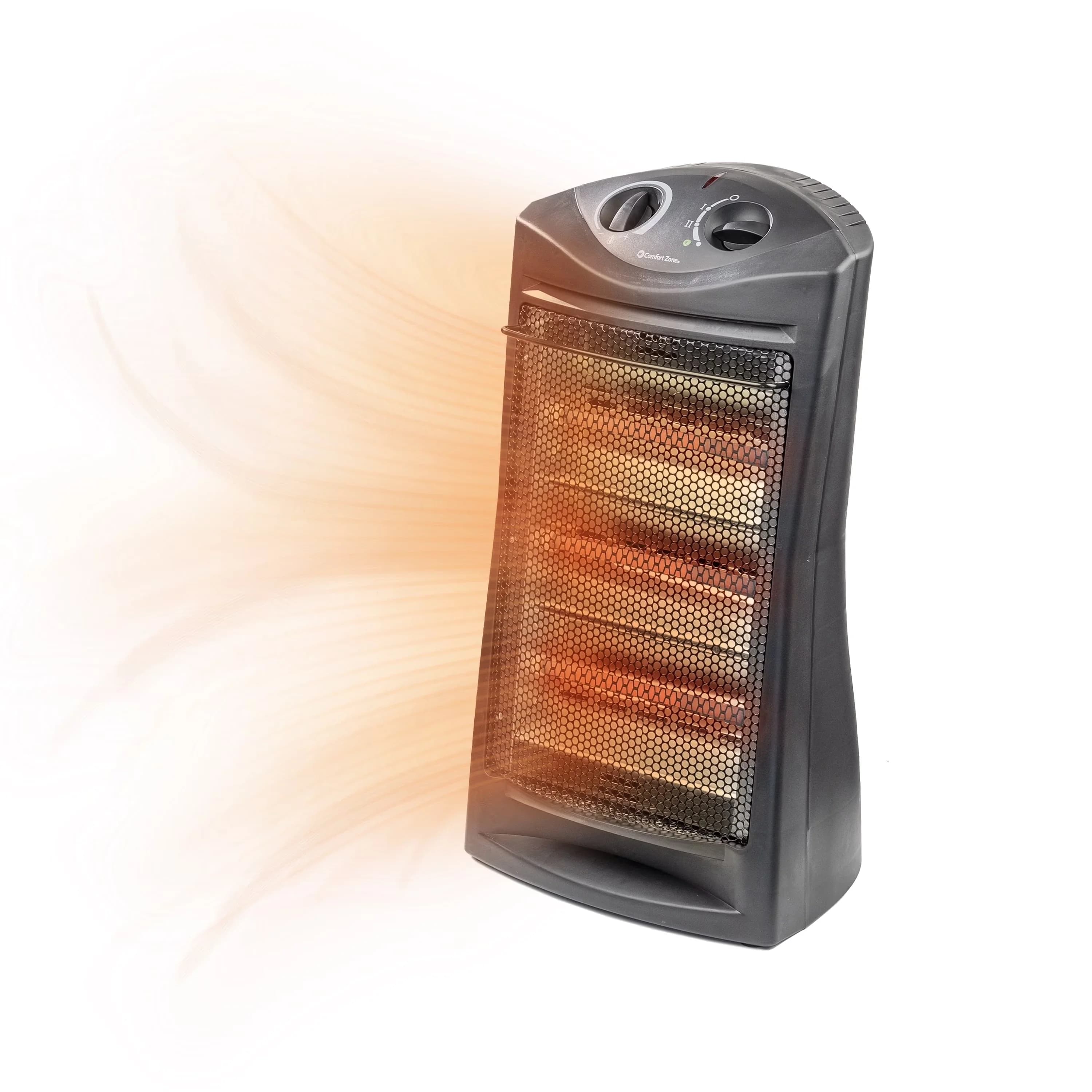 Compact Portable And Electric Space Heater with Temperature Controlled, Adjustable, Automatic Shutoff - Black Model 4B809A