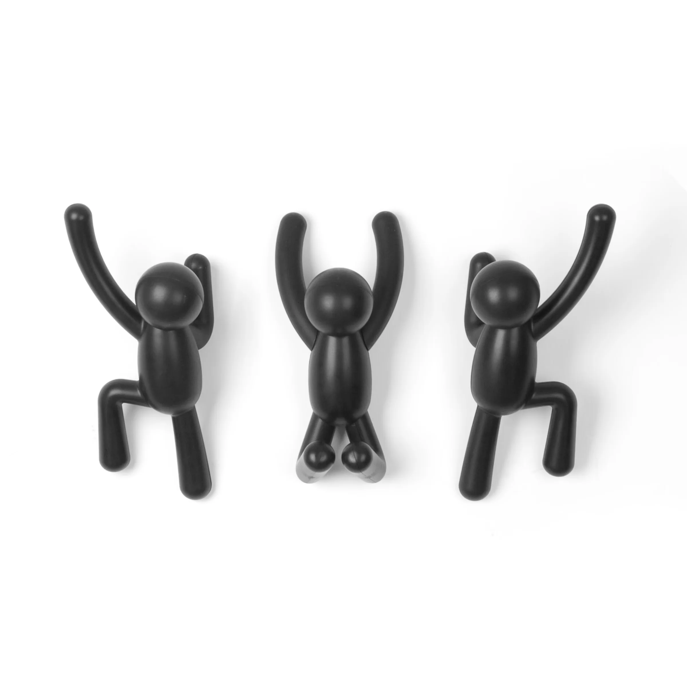 Bathroom Renovation Modern with Easy Installation, Buddy Wall Hooks - Black Abs Model 43E0B6