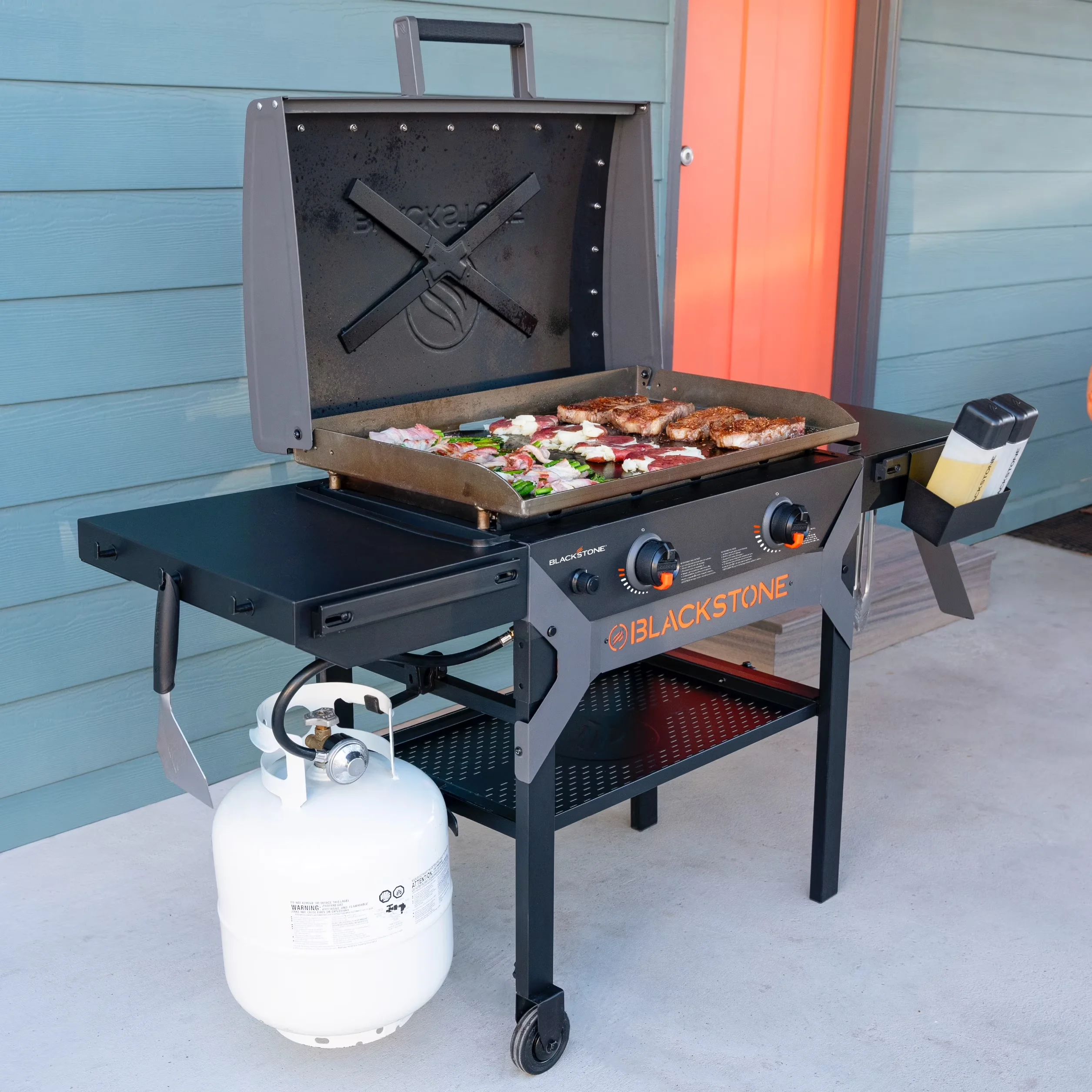 Professional Flat Top Grill with Bluetooth Enabled, Portable Outdoor, 28" Propane Griddle 2311 - Metal Model 29AEA9