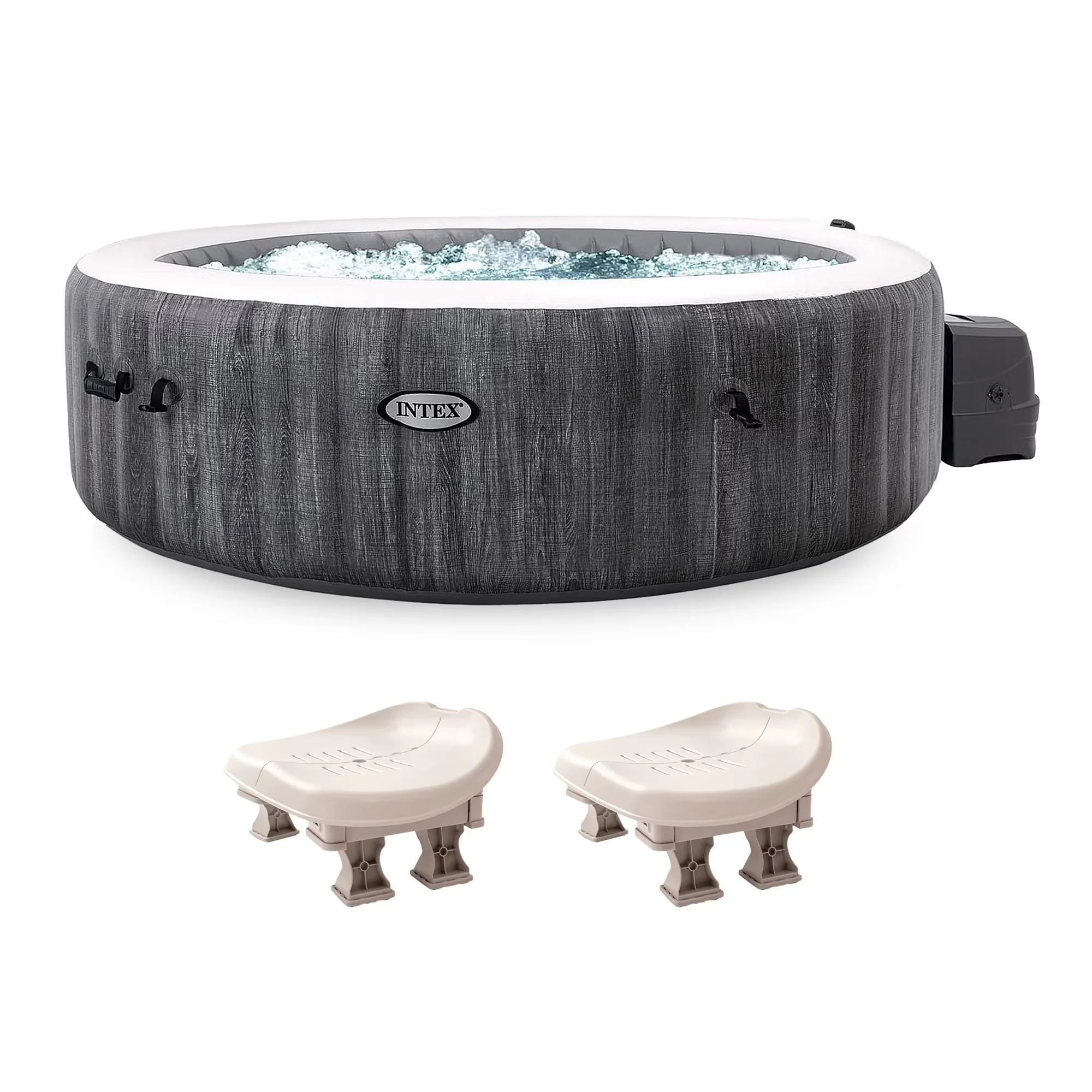 Innovative Hot Tub with Inflatable, (2 Pack) - Hot Tub + 2 Seats - Traditional Style Model 7C4841