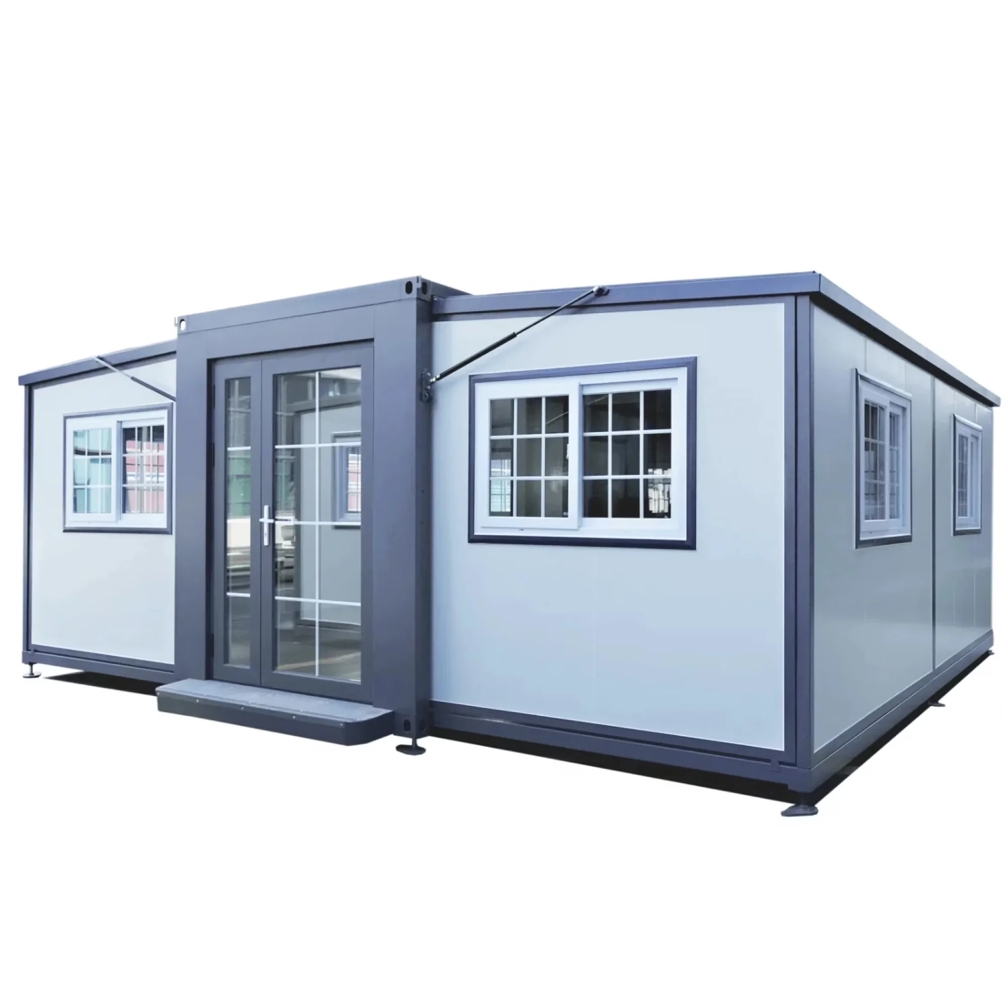 Shed Professional with Uv Resistant, Rust Resistant, Lockable Door - White Q235 Galvanized Steel Frame, Steel Roof, Zinc-Coated Base... Model CB8008
