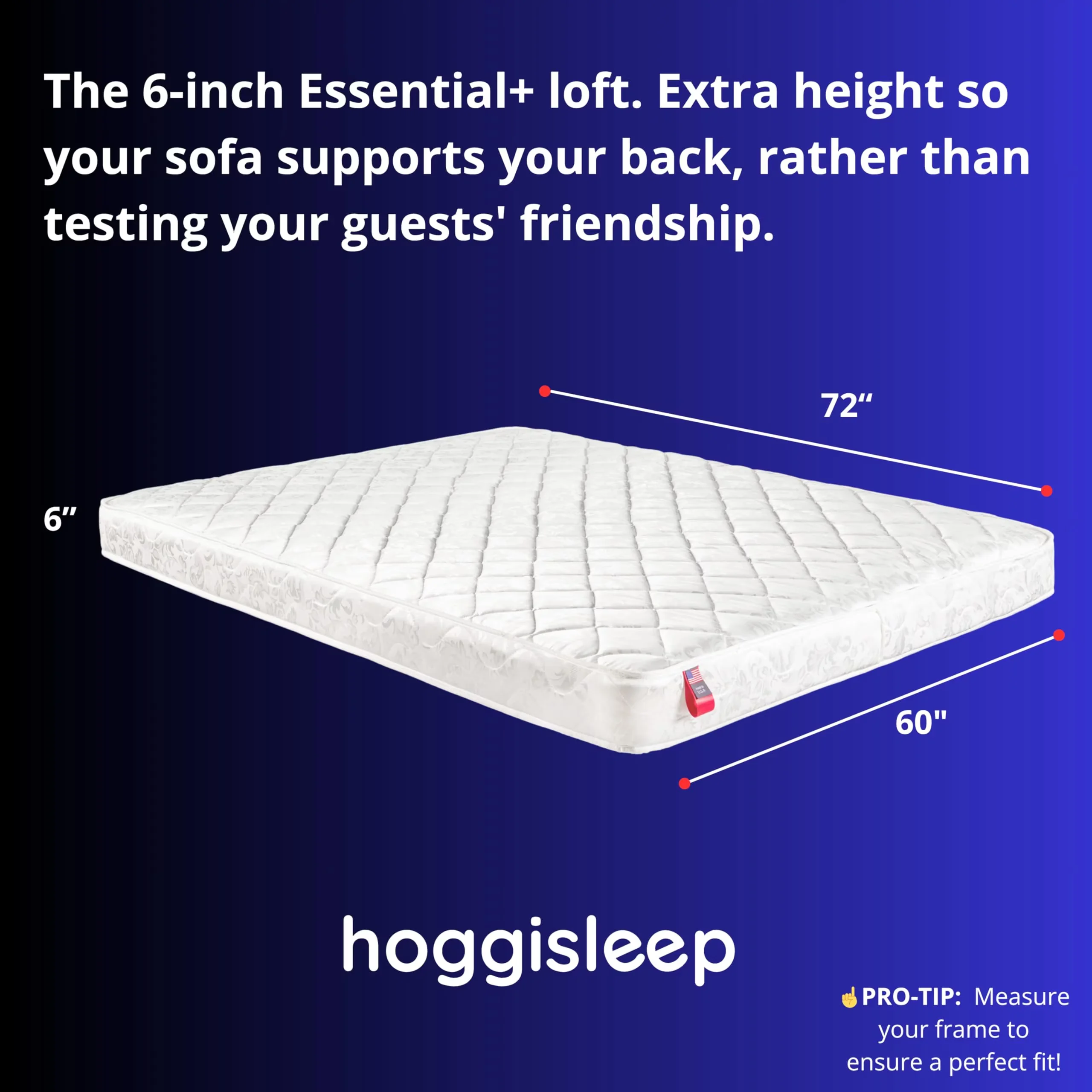 Compact Mattresses Accessory with Breathable Construction, Cooling Technology - White Innerspring Model 901F96