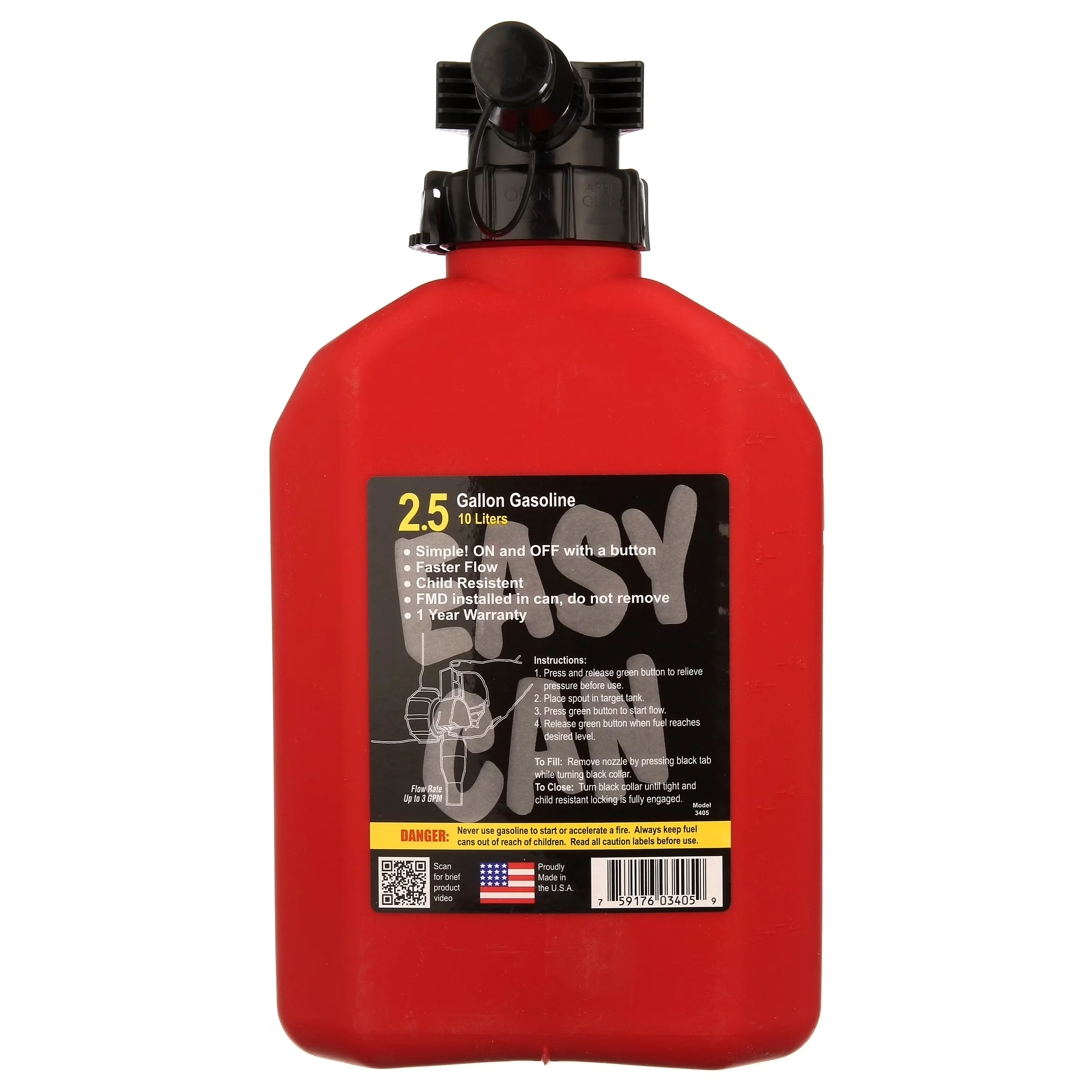 Compact Replacement Parts Accessory with Portable, Child-resistant design for added safety - Red Plastic Model 232407