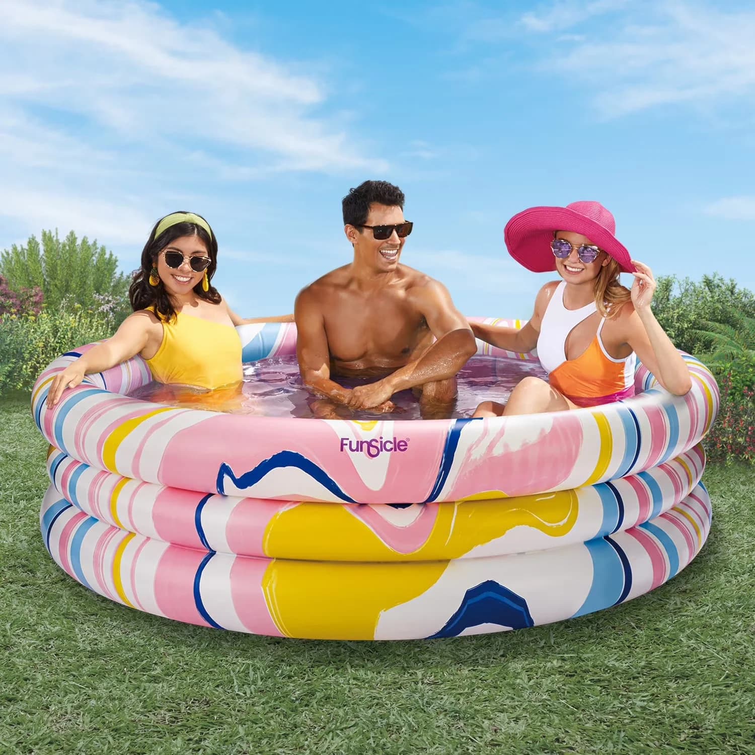 Inflatable Pool Classic with 5.5ft Dream Swirl, Age 6 & up - Multicolor Model 5E7FA4