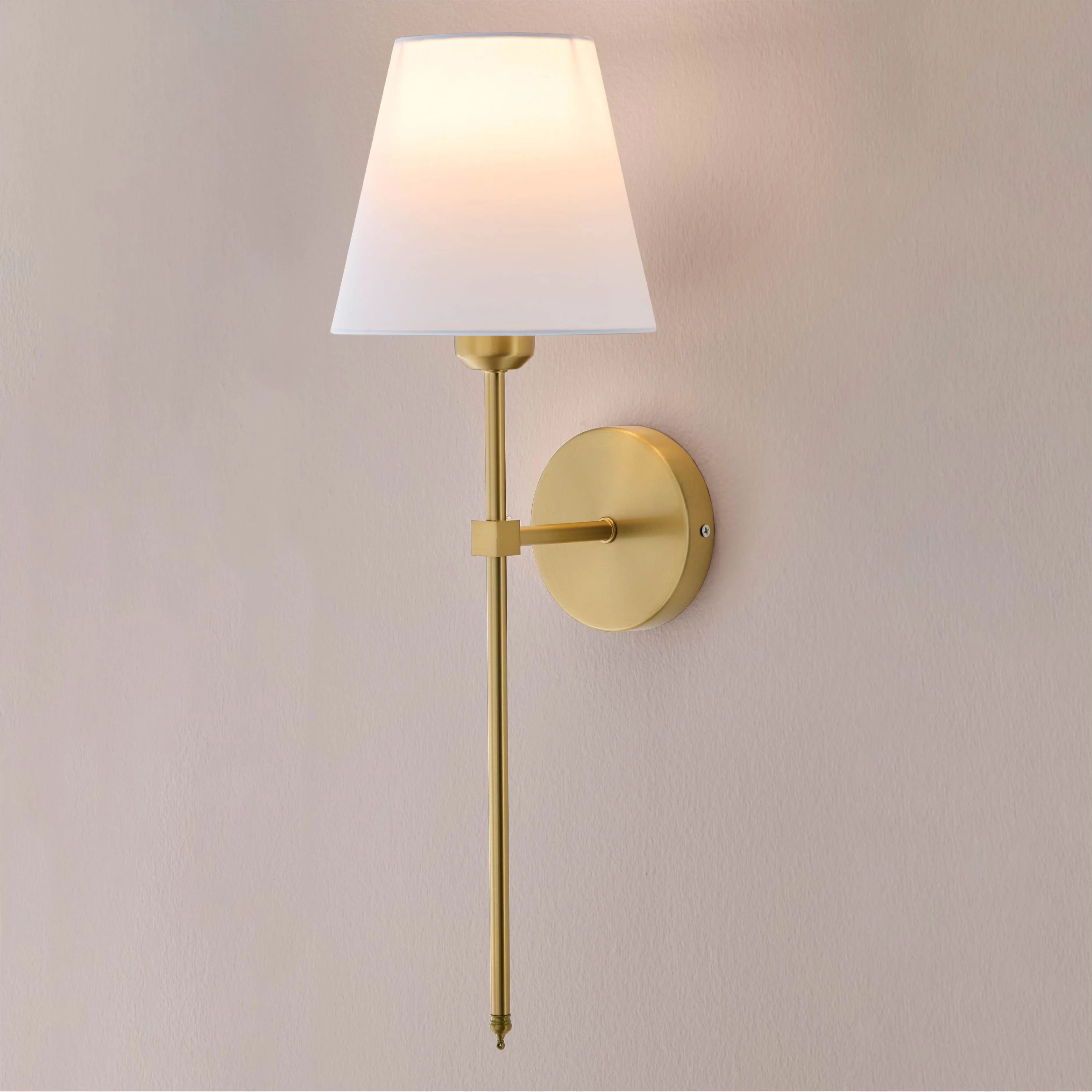 Classic Led Lighting with LED, Battery, Contemporary - Gold, White Metal Model 93780F