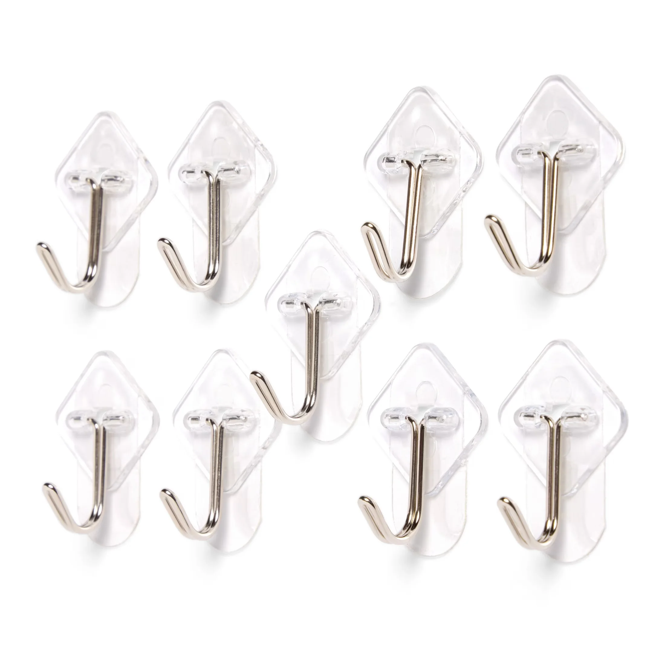 Compact Damage-Free Hanging with Easy-To-Use, Detachable - Clear Plastic, Metal, Adhesive Strips Model 28D6F8
