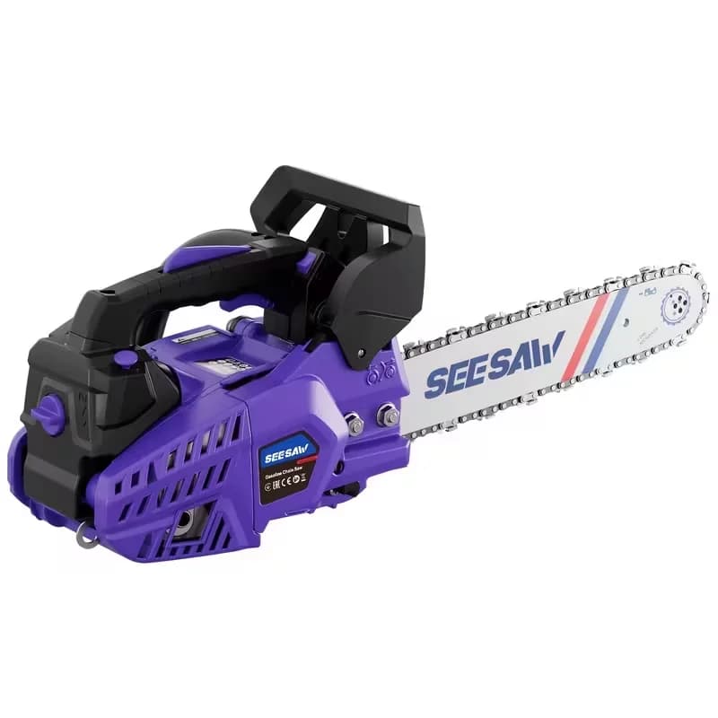 Premium Chainsaw with Automatic Chain Oiler, 12-Inch 25CC Gas, Handle Lightweight 2-Stroke Cordless - Purple for Garden Model DF5E52