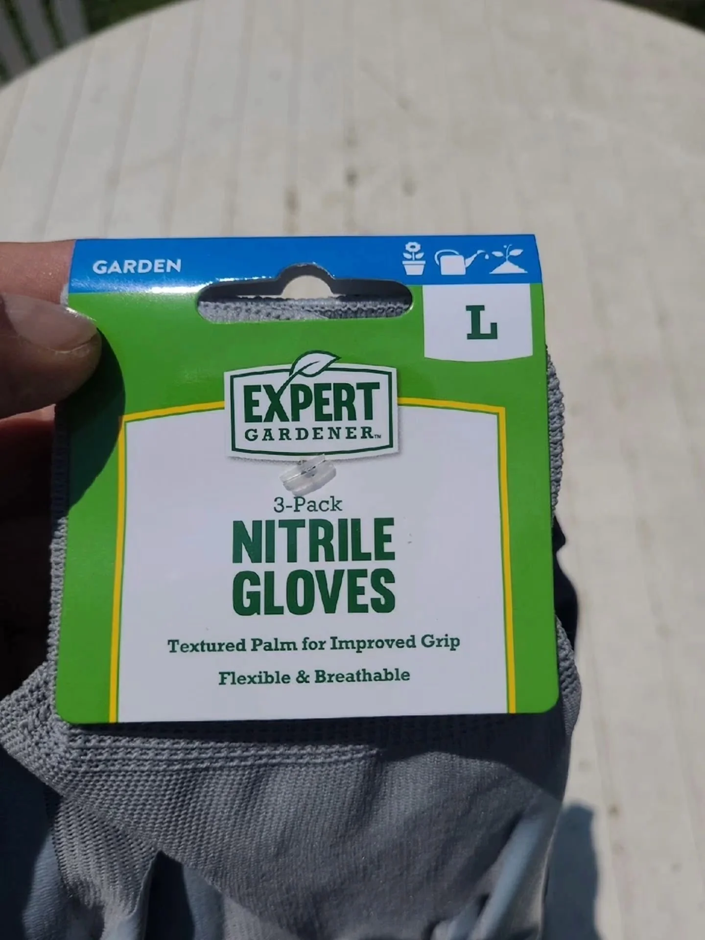 Protective Equipment Durable with 6 Pairs Nitrile Coated Gloves - Nitrile L Model 8D7E0B