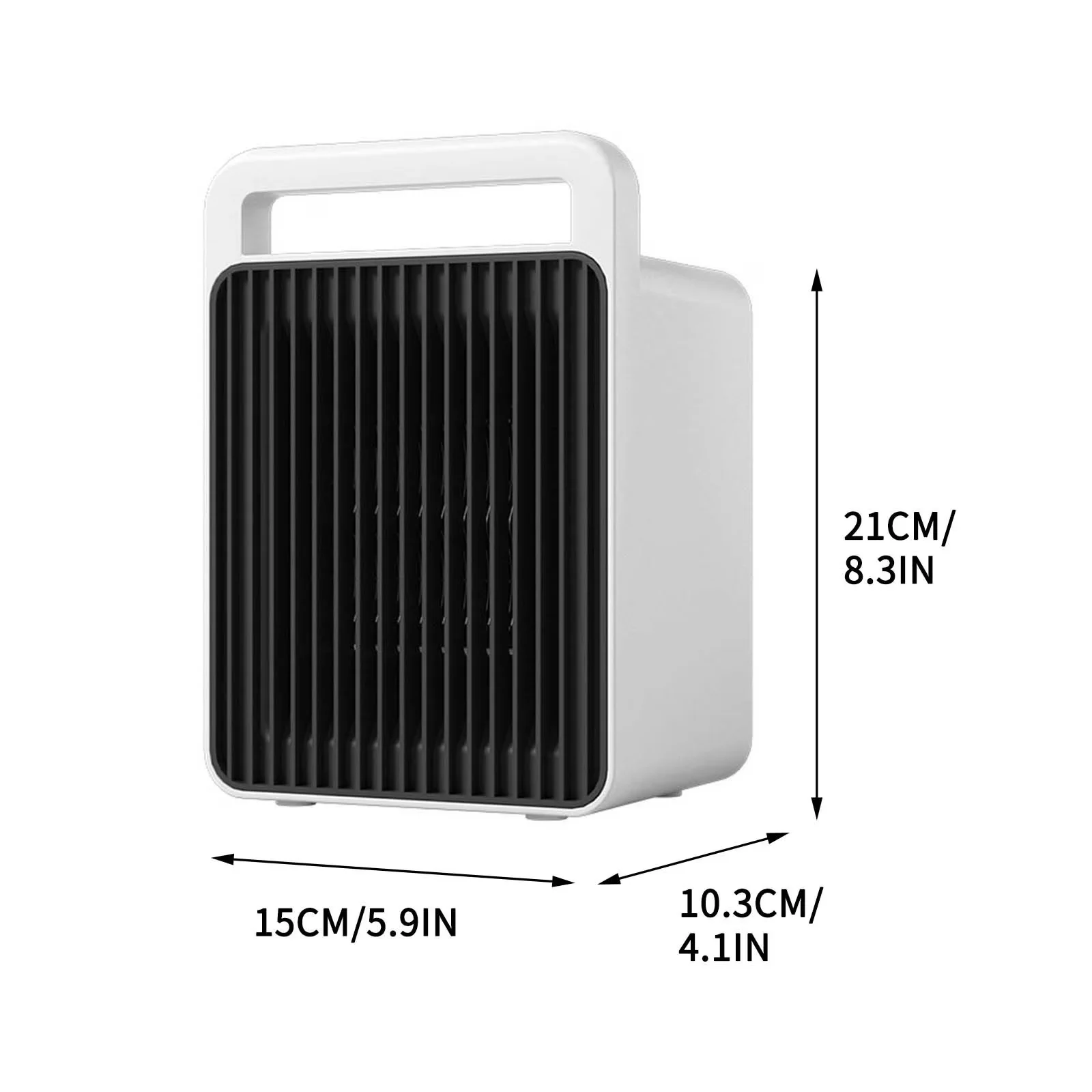 Premium Portable And Electric Space Heater with Adjustable, Heating Fan Modes - White Model 7D4C8F