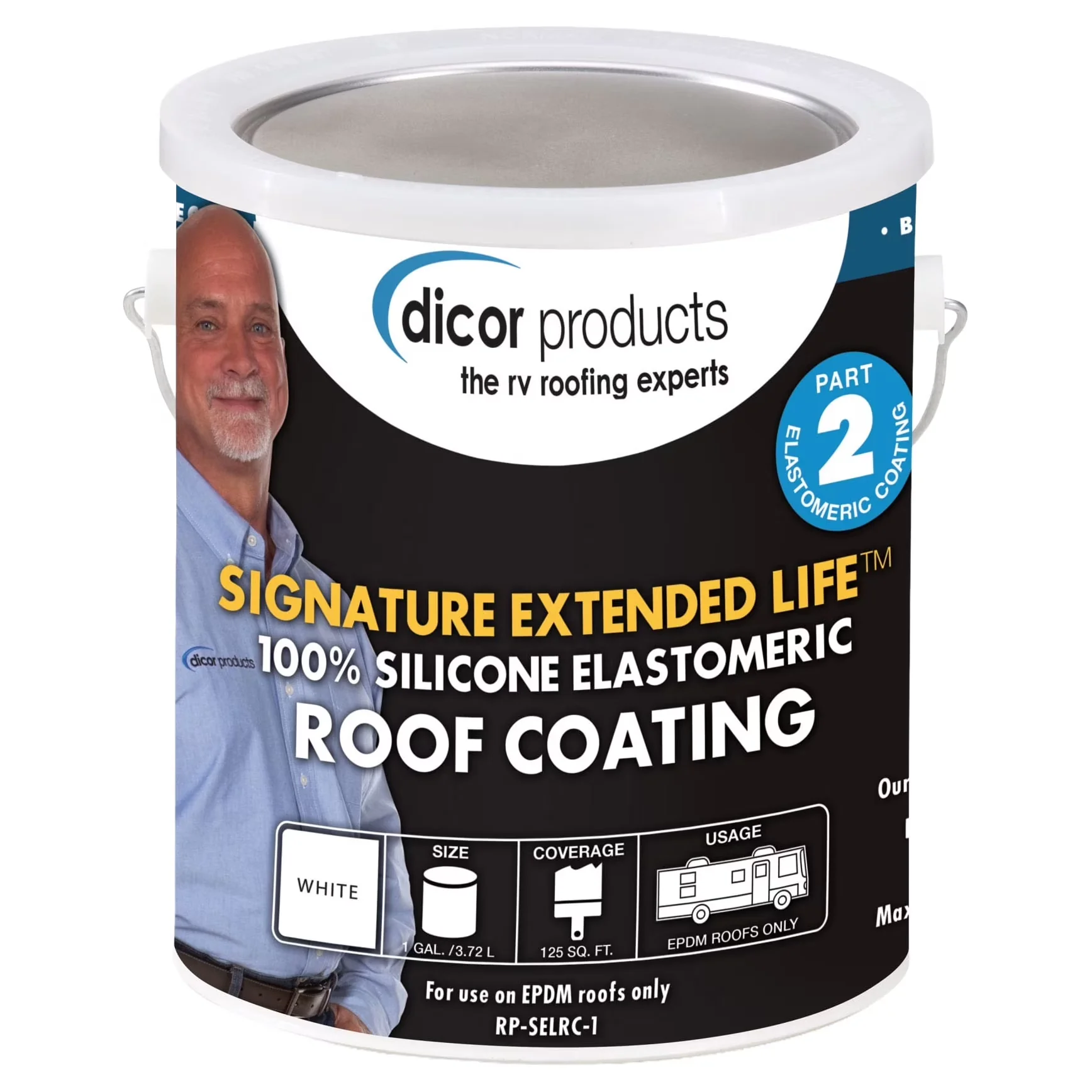 Professional Building Material with Adjustable, White, 1 Gallon - White 1 gal Model F9C0DA