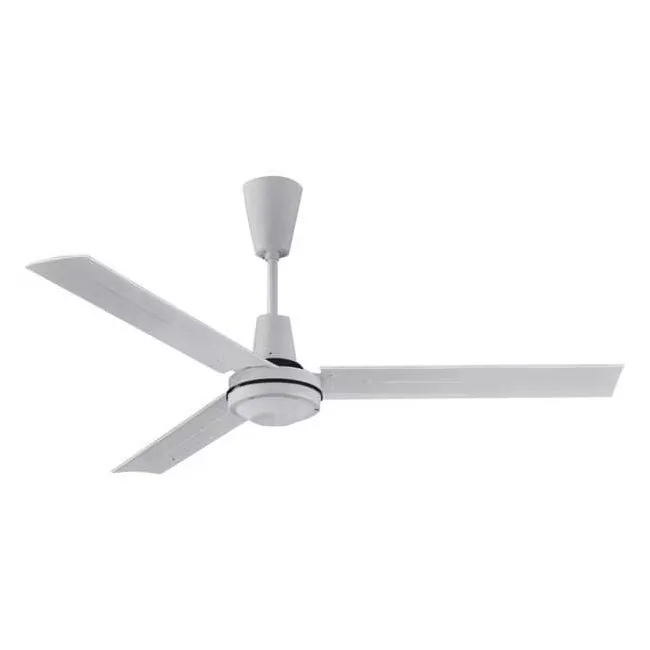 Quality Ceiling Fan with 120V, Fan Mounting Location Ceiling, 4 ft Blade Dia - White Model D255A6