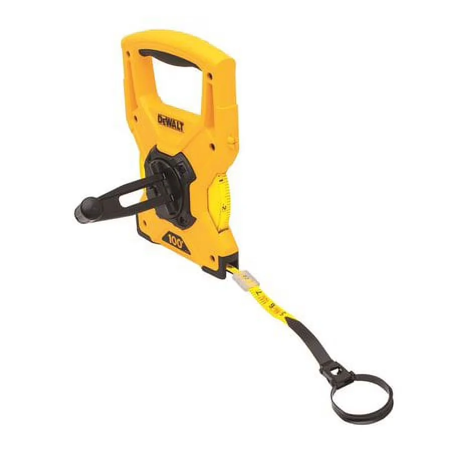Classic Measuring Layout with Durable, Hard plastic housing protects the blade, 3:1 gear ratio speeds up reel retraction - Yellow Model 5A3A07