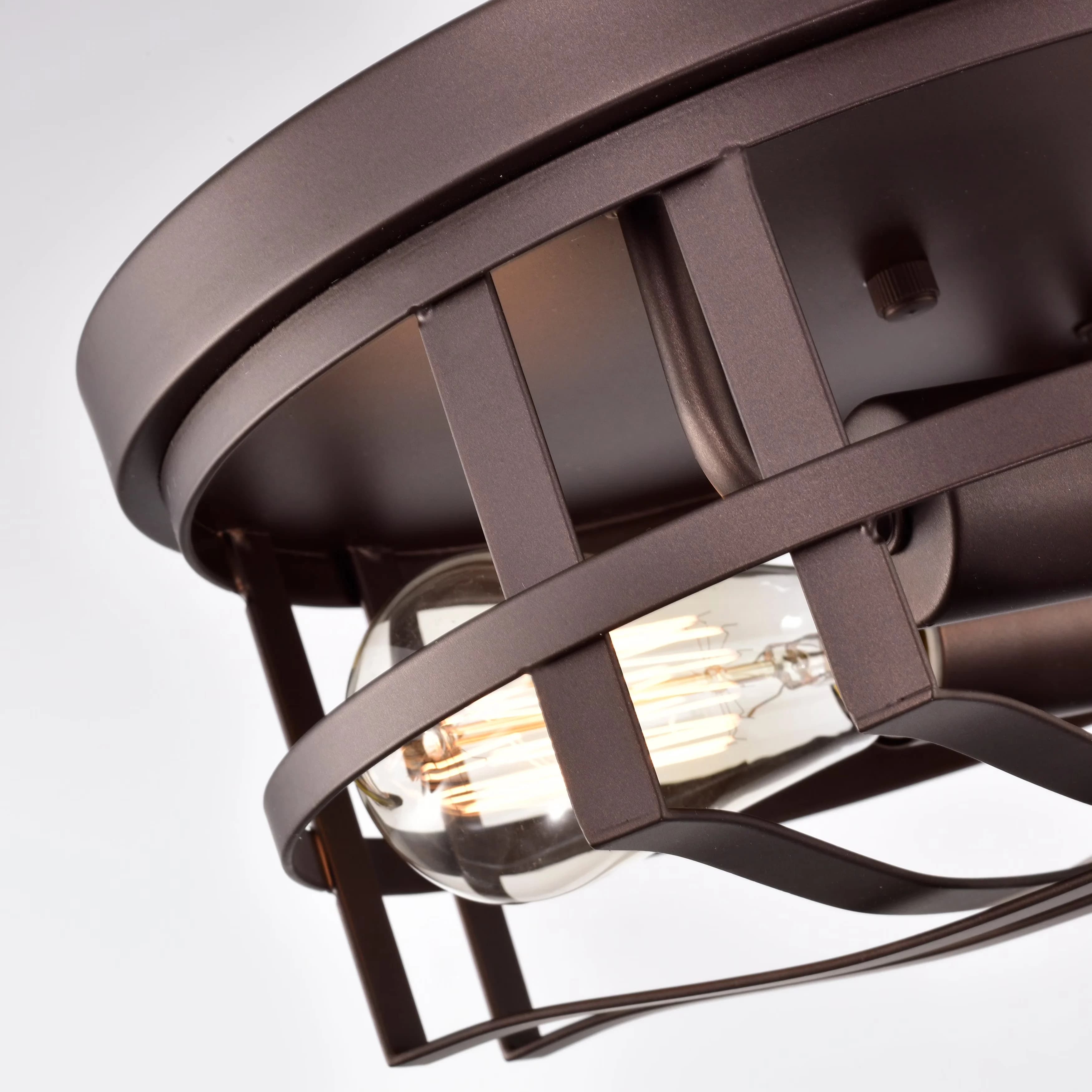 Modern Ceiling Lights Fixture with Incandescent, Industrial, Dimmable - Metal Bronze Model 0CAED3
