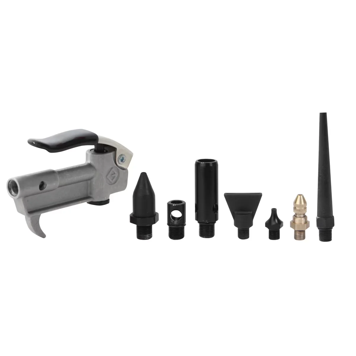 Efficient Air Tools Compressor with Adjustable, 7 Tips, Inlet threaded 1/4" NPT (F) - Black Model 81198D