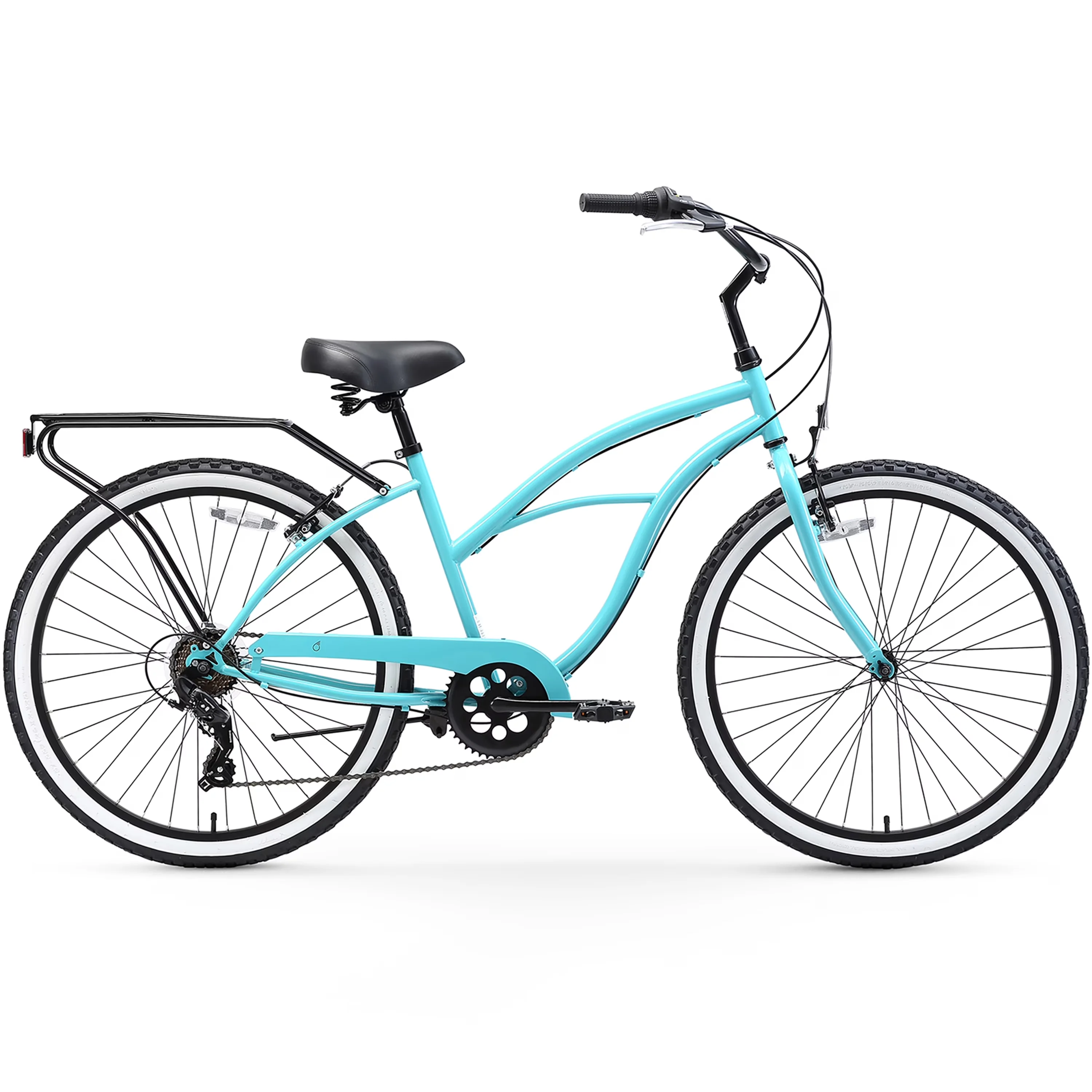 Innovative Cruiser Bike with Single and Seven Speed Options, Optional Rear Rack for added storage - Blue Model 773B8D